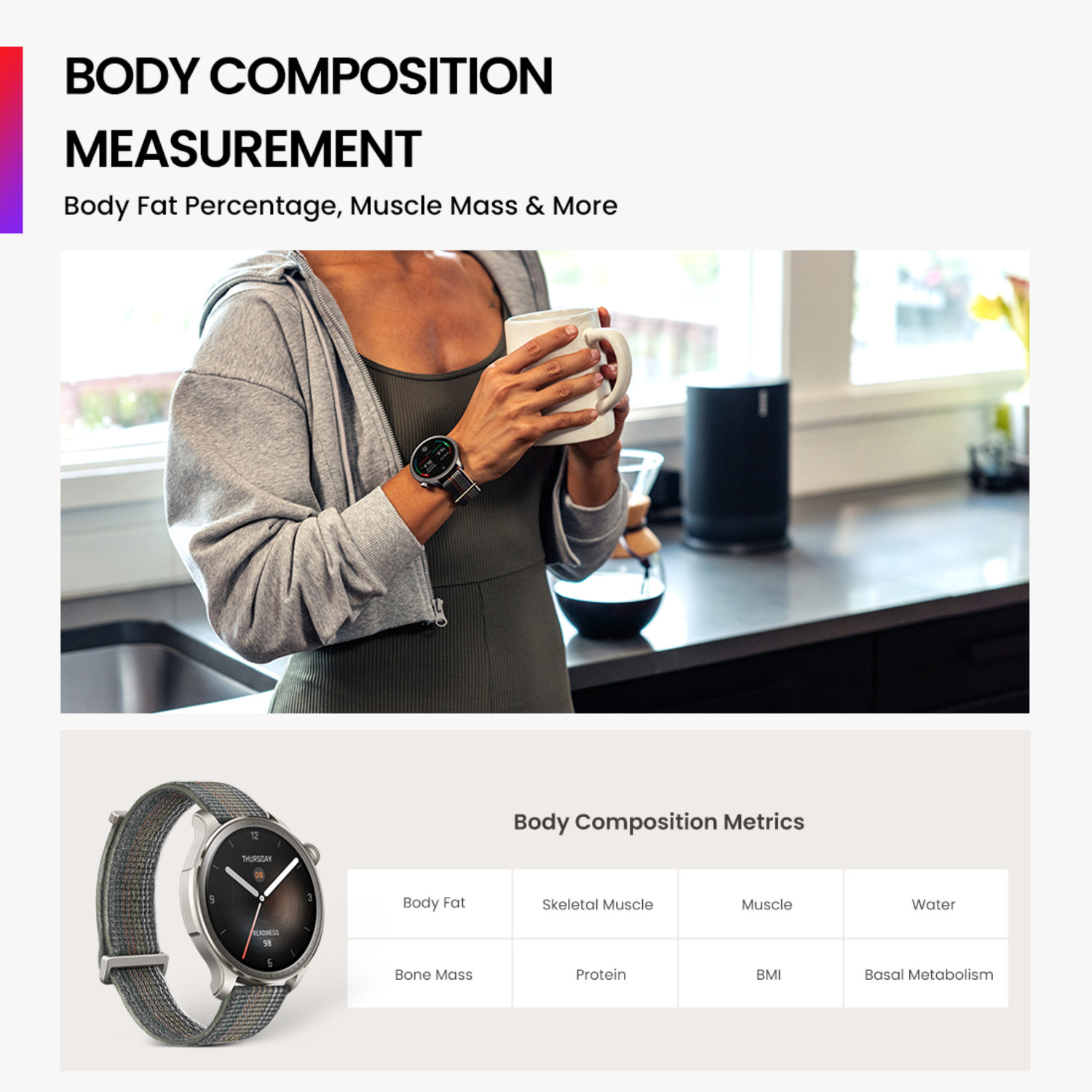 Image of AMAZFIT Balance with 1.5'' AMOLED Display, AI Fitness , Bluetooth Calling Smartwatch