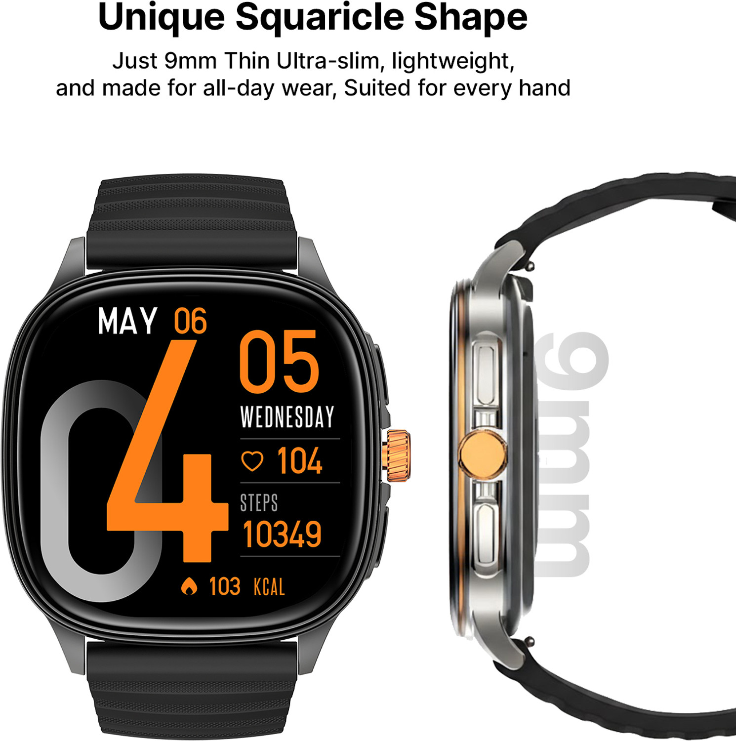 Image of Ai+ NovaWatch Active 9mm Slim, 1.73 inch AMOLED Display, BT Calling, IP68 Smartwatch