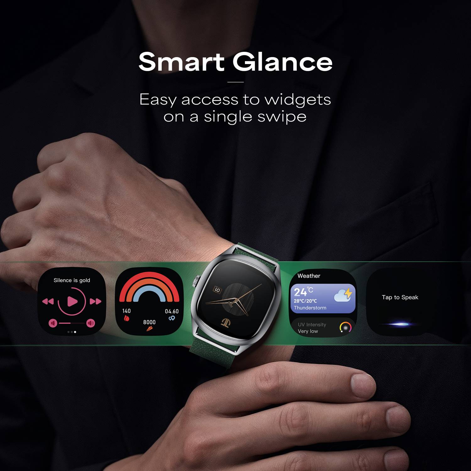 Titan Evoke S Premium Design | Amoled Display | AI Watch Faces | BT Calling Smartwatch - Image 5