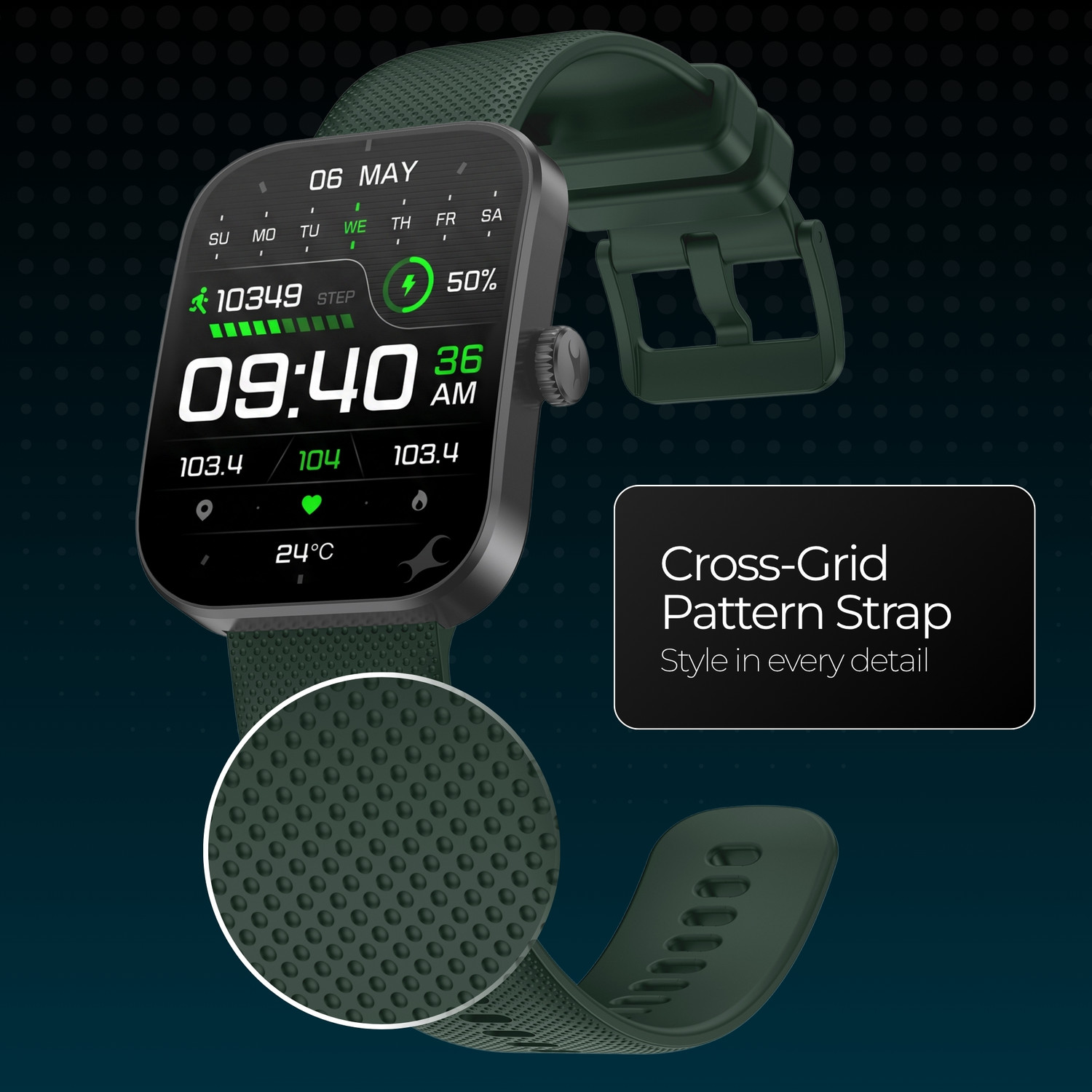 Image of Fastrack Revolt FS3 2.01 inch Curved Display | BT Calling | Crown Control | 24 /7 Health Suit Smartwatch