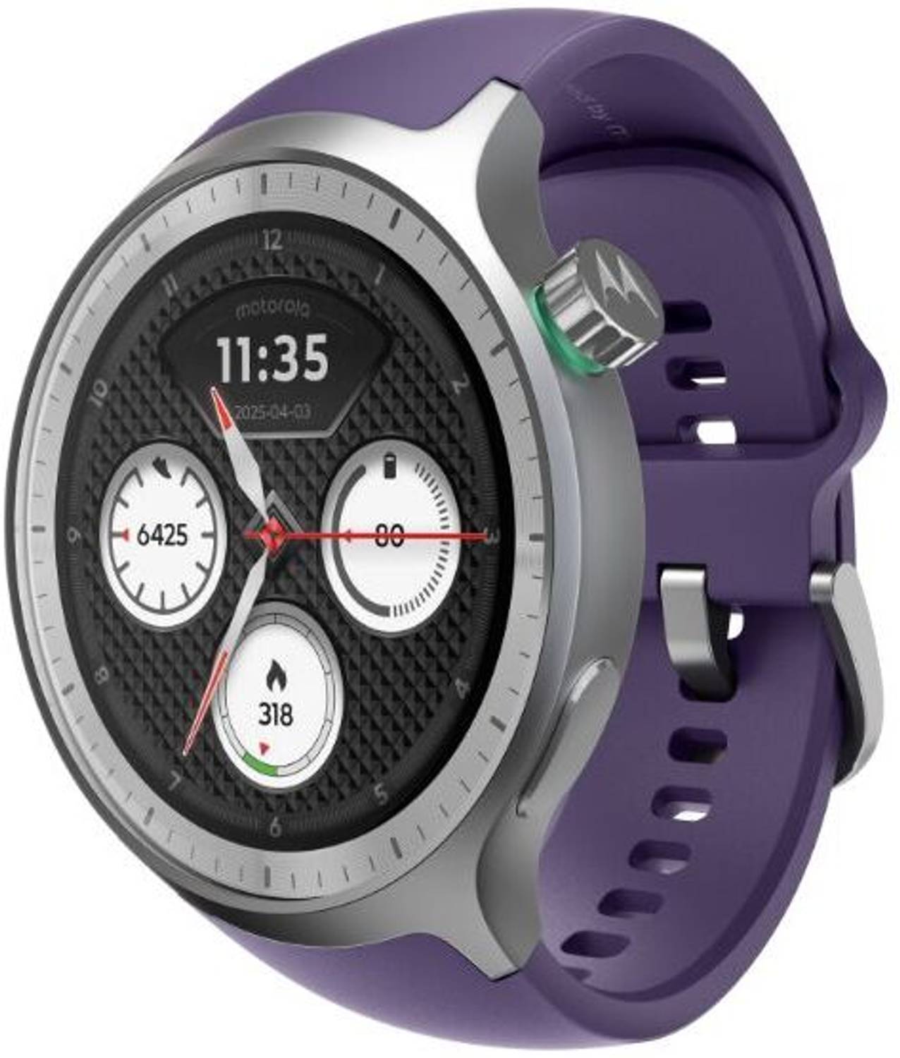 MOTOROLA Moto Watch 1.4" OLED, AOD, Dual band GPS, Powered by Pol