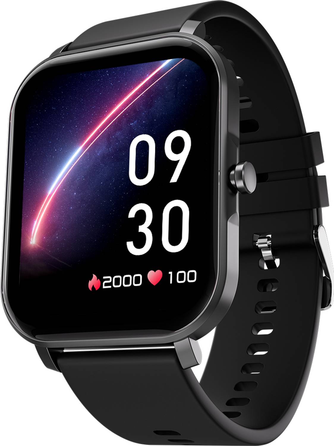 Fire-Boltt Epic Plus with1.83″ 2.5D Curved Glass,SPO2, Heart Rate tracking, Touchscreen Smartwatch(Black Strap, Free Size)