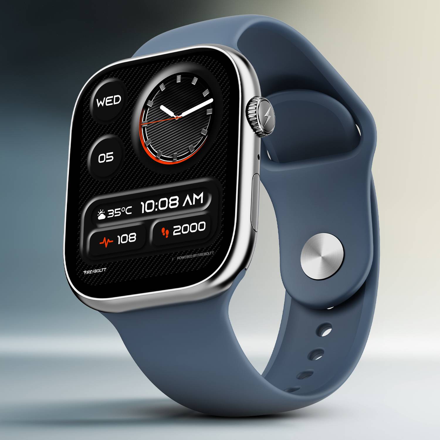 Fire-Boltt Rise X 2.01 HD Display, Wireless Charging, Rotating Cr