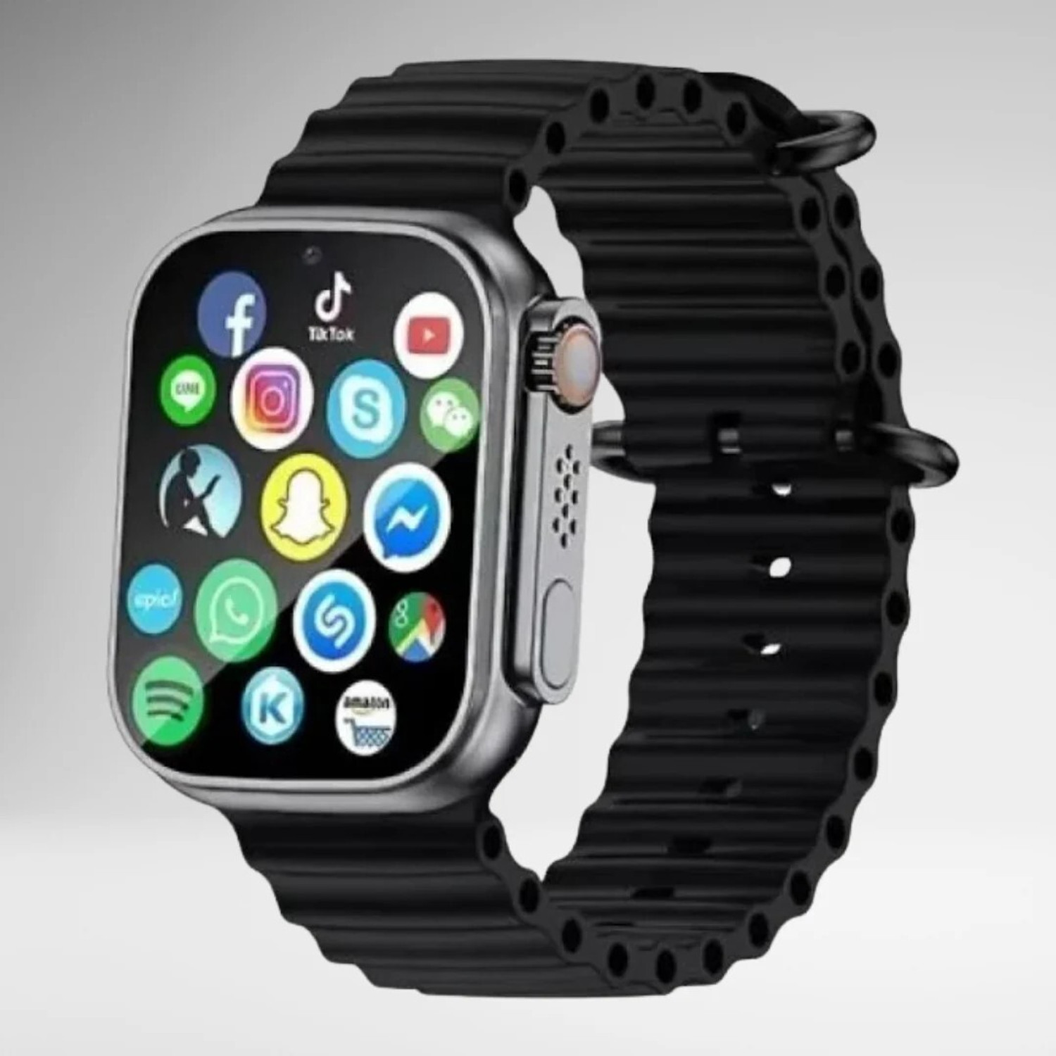 Image of Onikuma T800 BT watch 2in Big Screen Sunlight Proof Display Music Play Insta WA Notifier Smartwatch