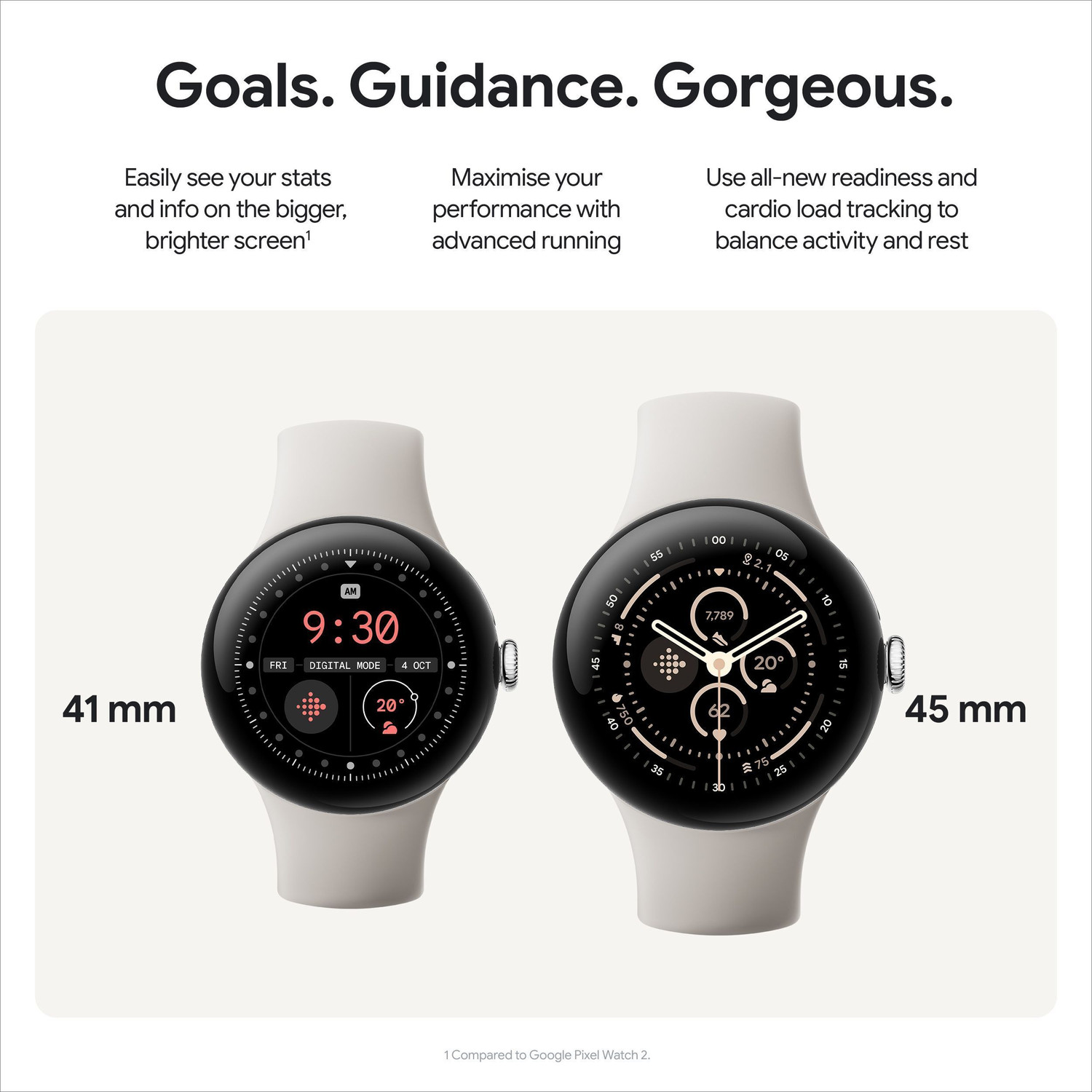 Image of Google Pixel Watch 3 (41 mm), AMOLED LTPO display, Advanced motion sensing Smartwatch