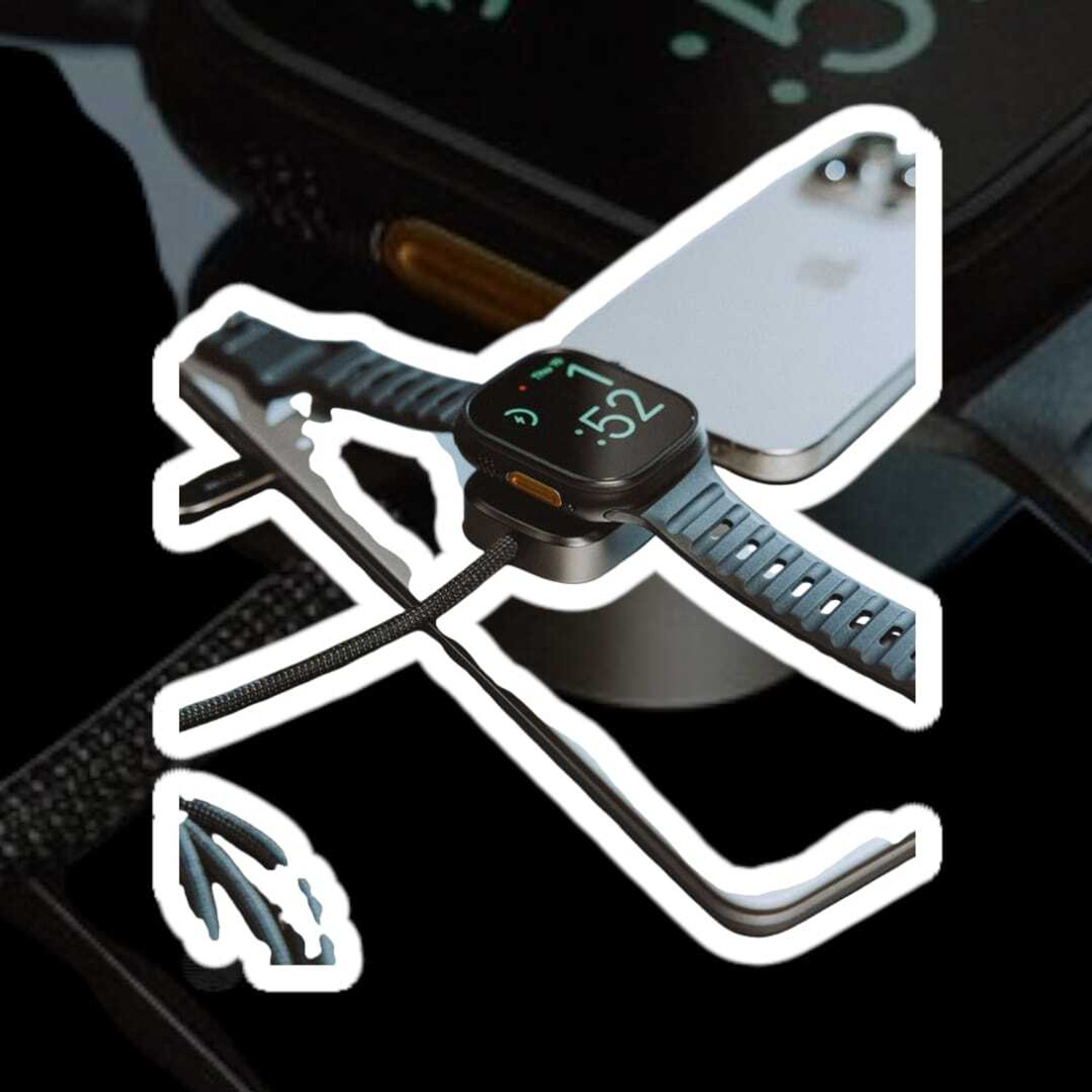 Image of Onikuma T800 BT watch 2in Big Screen Sunlight Proof Display Music Play Insta WA Notifier Smartwatch