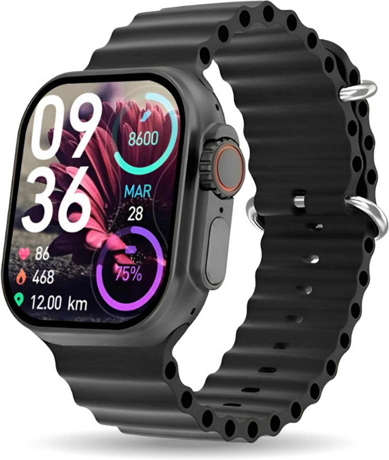 TECHIO T800 BT Smartwatch 1.83" Touchscreen Sunlight Proof Displa