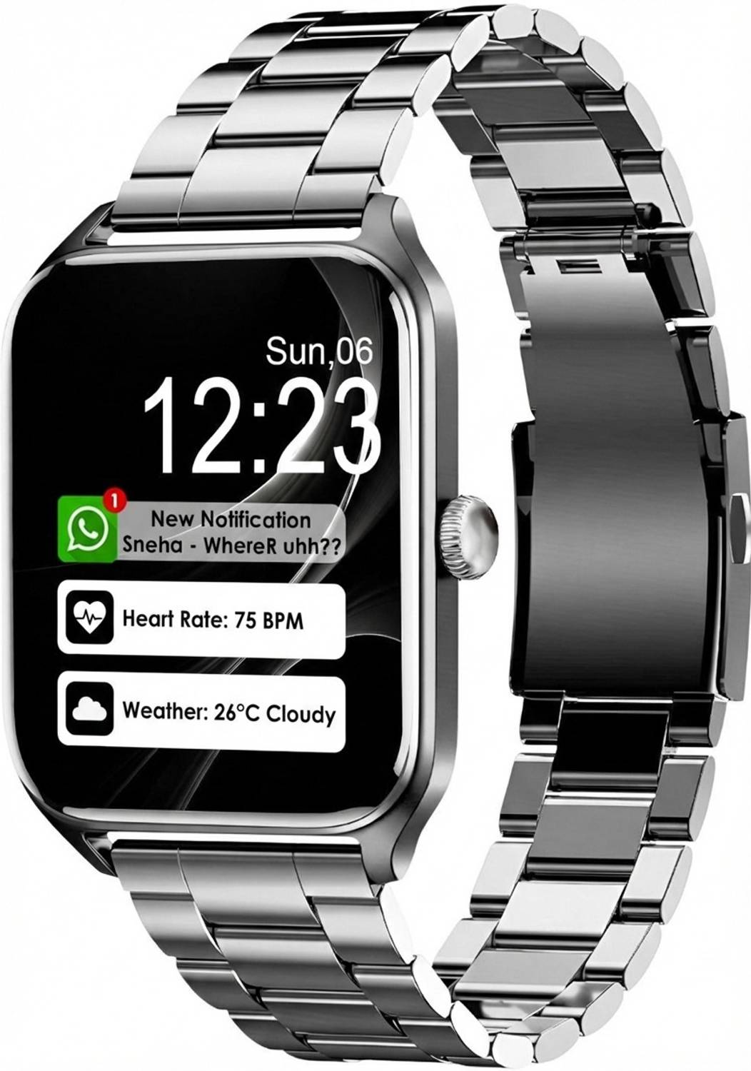 GameSir H9 Silver Full Screen Touch Watch, Bluetooth calling, Hea