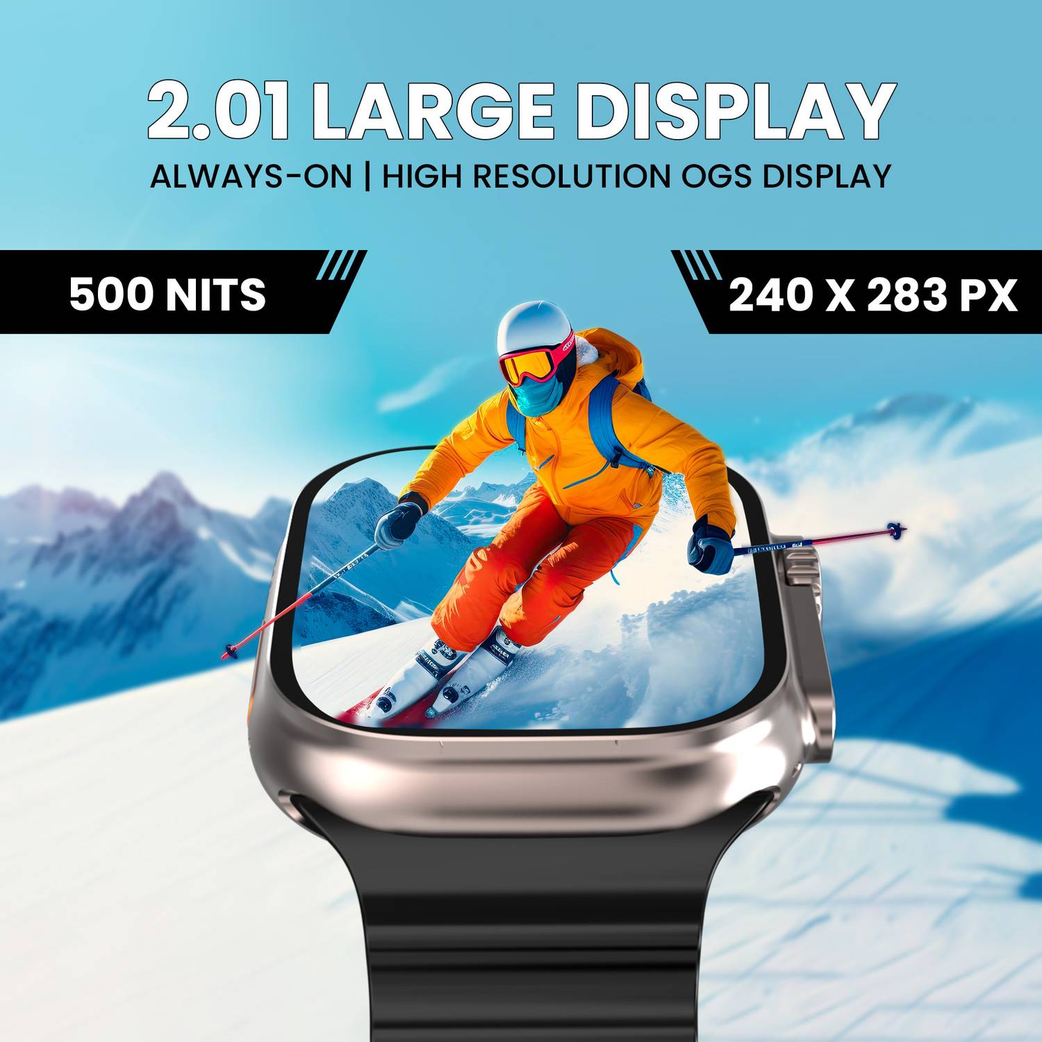 Gizmore CRAZE 2.01 Always On Display 240x283 px 500 NITS | BT