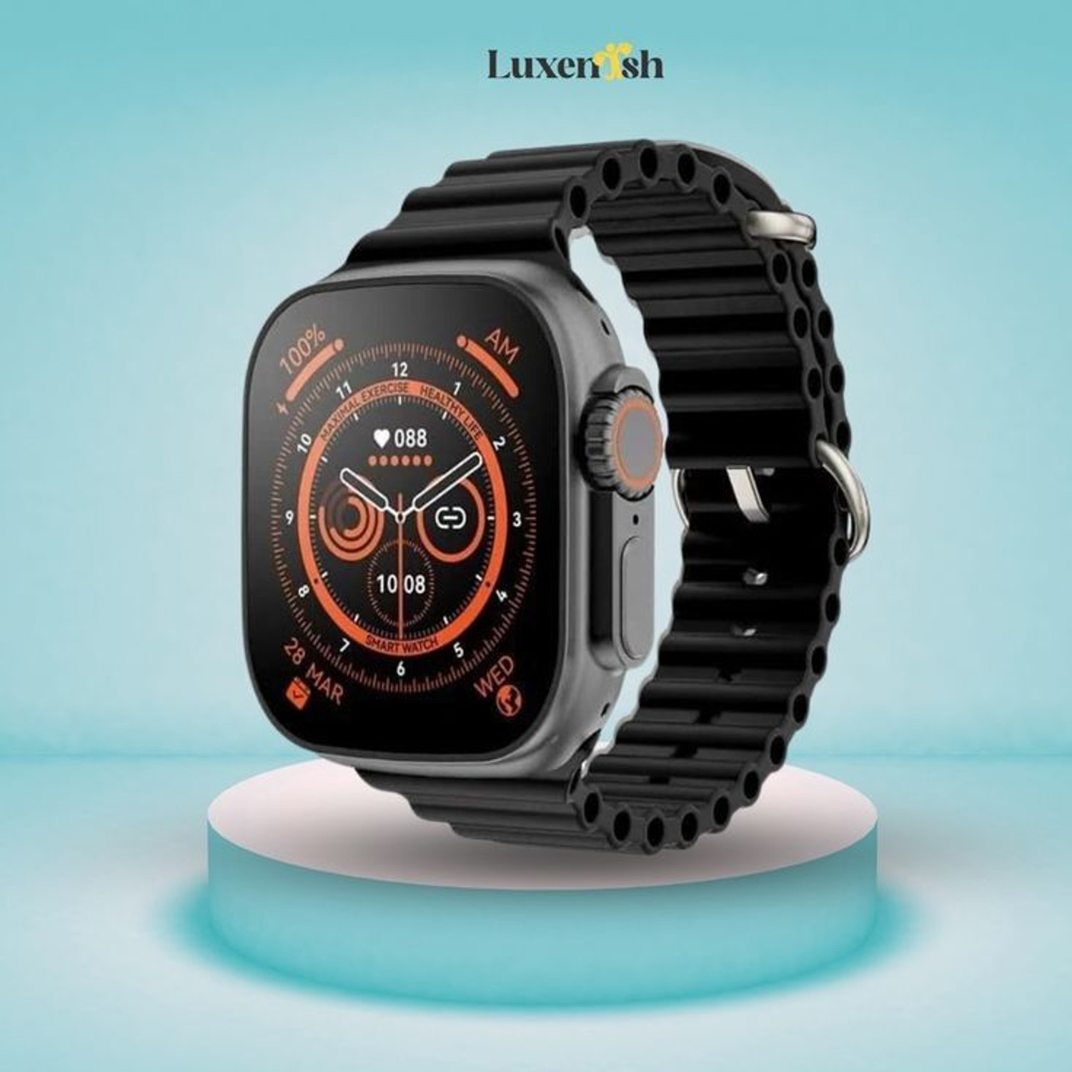 Image of Onikuma T800 BT watch 2in Big Screen Sunlight Proof Display Music Play Insta WA Notifier Smartwatch
