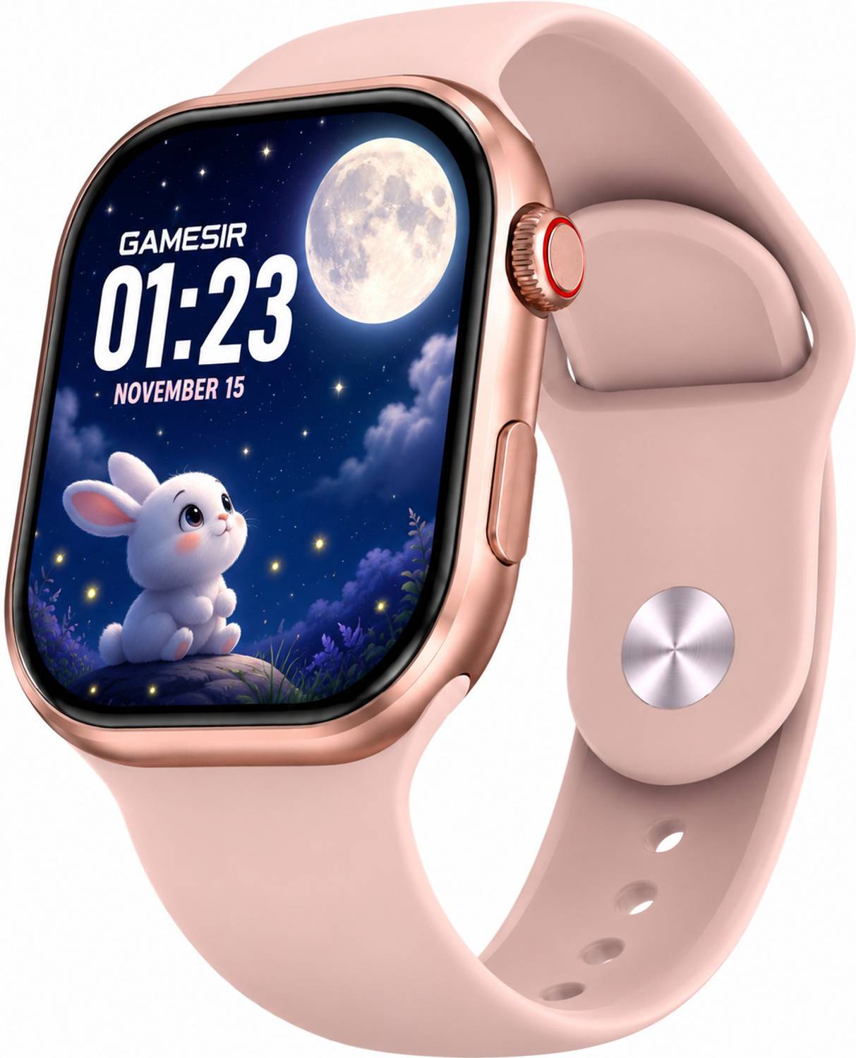 GameSir I8 Pink-A1 Full Screen Touch Watch Specially Made for Girl & Women Smartwatch