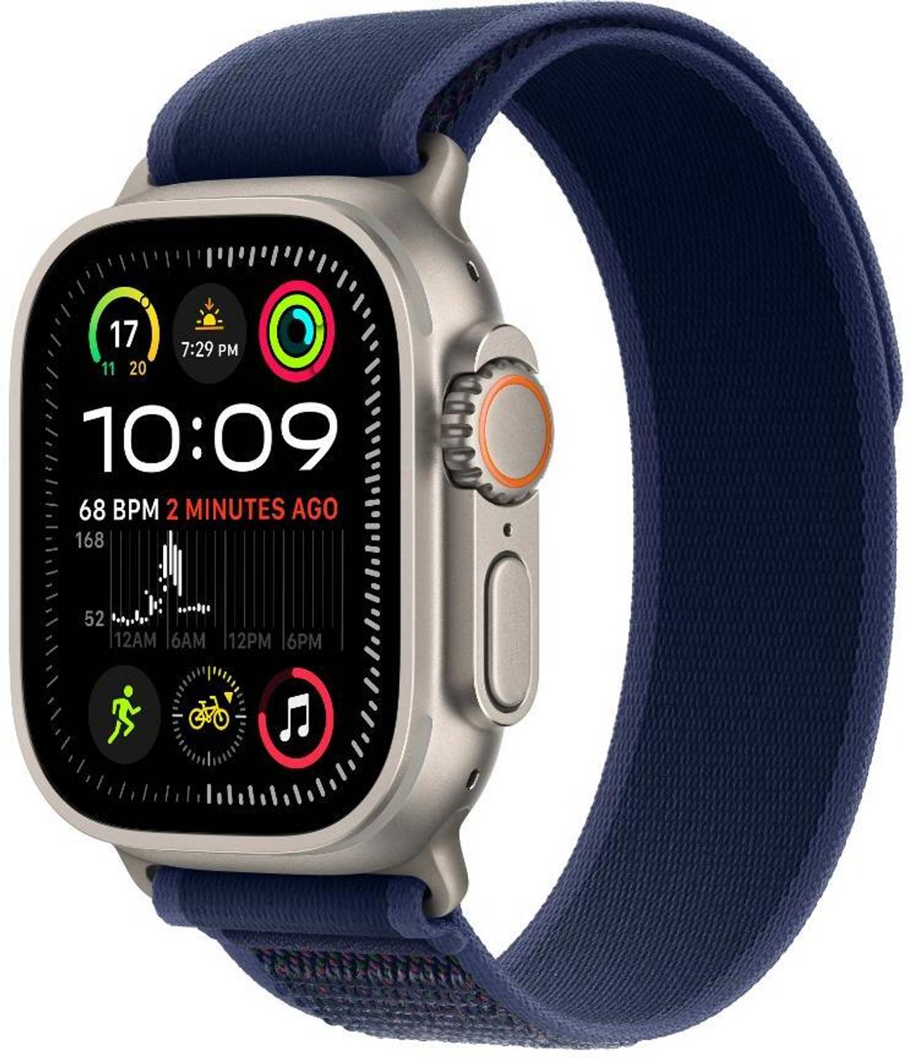 Apple Watch Ultra 2 GPS + Cellular 49mm Natural Titanium with Blu