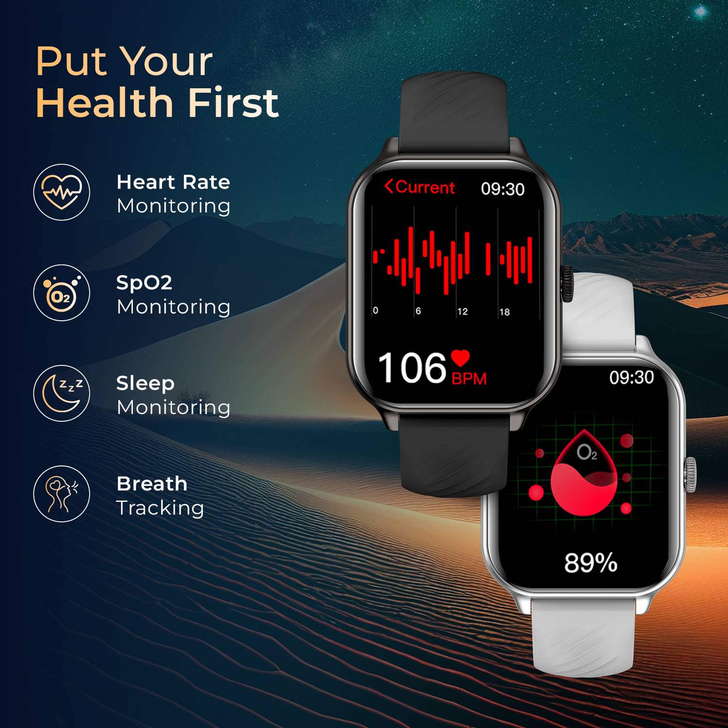 beatXP Unbound Nova 1.96" AMOLED Bluetooth Smartwatch - Image 4
