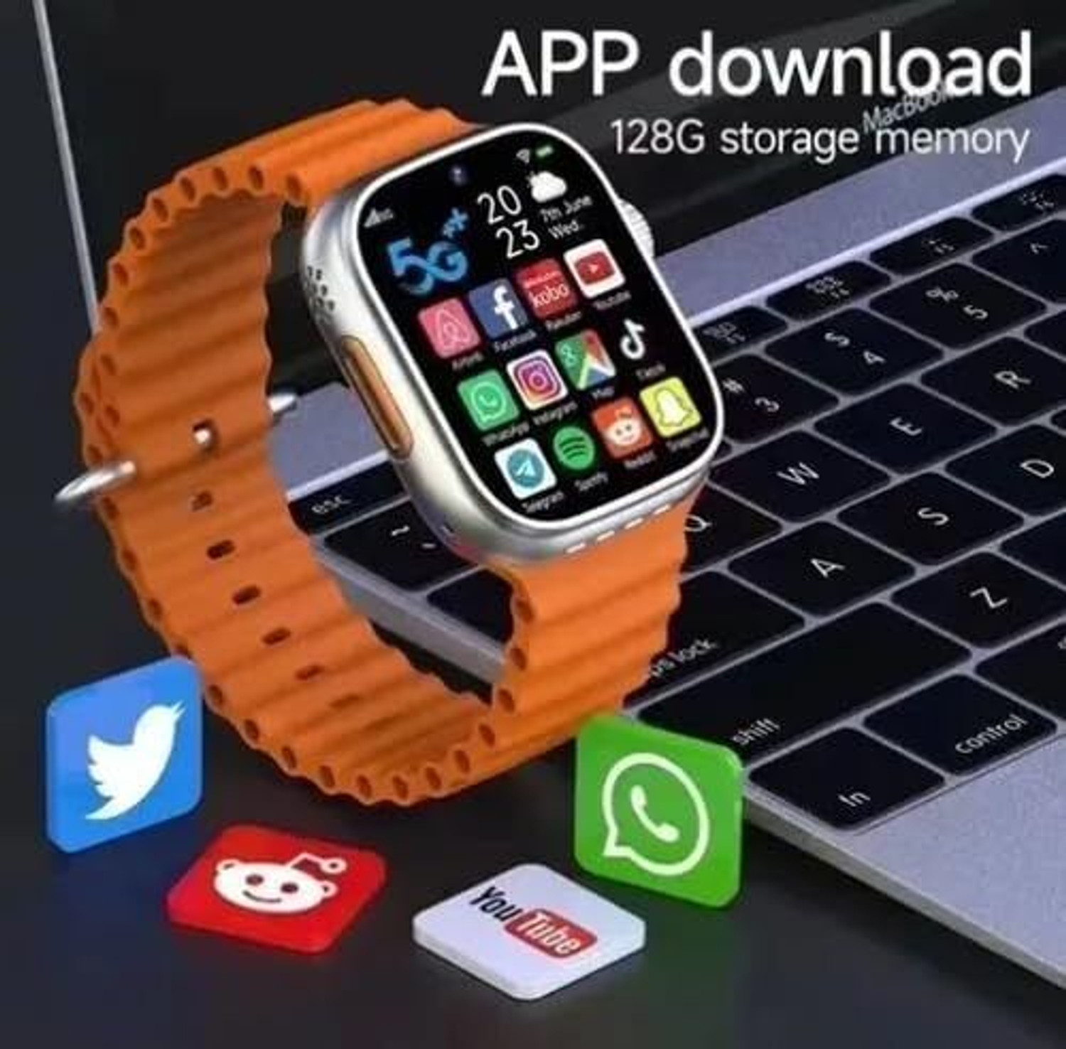 Image of SEHUB Dual Camera S9 Ultra 5G Smartwatch SIM | 2.0 inch AMOLED | 4GB RAM 64GB Smartwatch