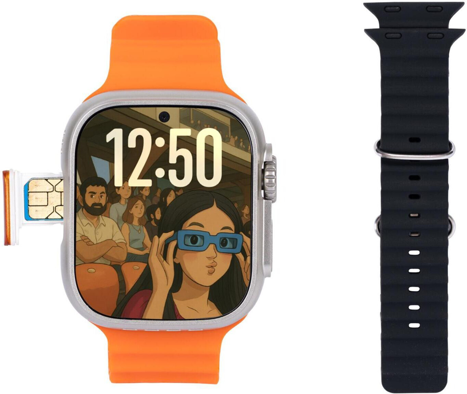 Image of SEHUB Ultra S9 5G Smartwatch with Dual Camera, Video Call, Android OS, SIM Slot Smartwatch