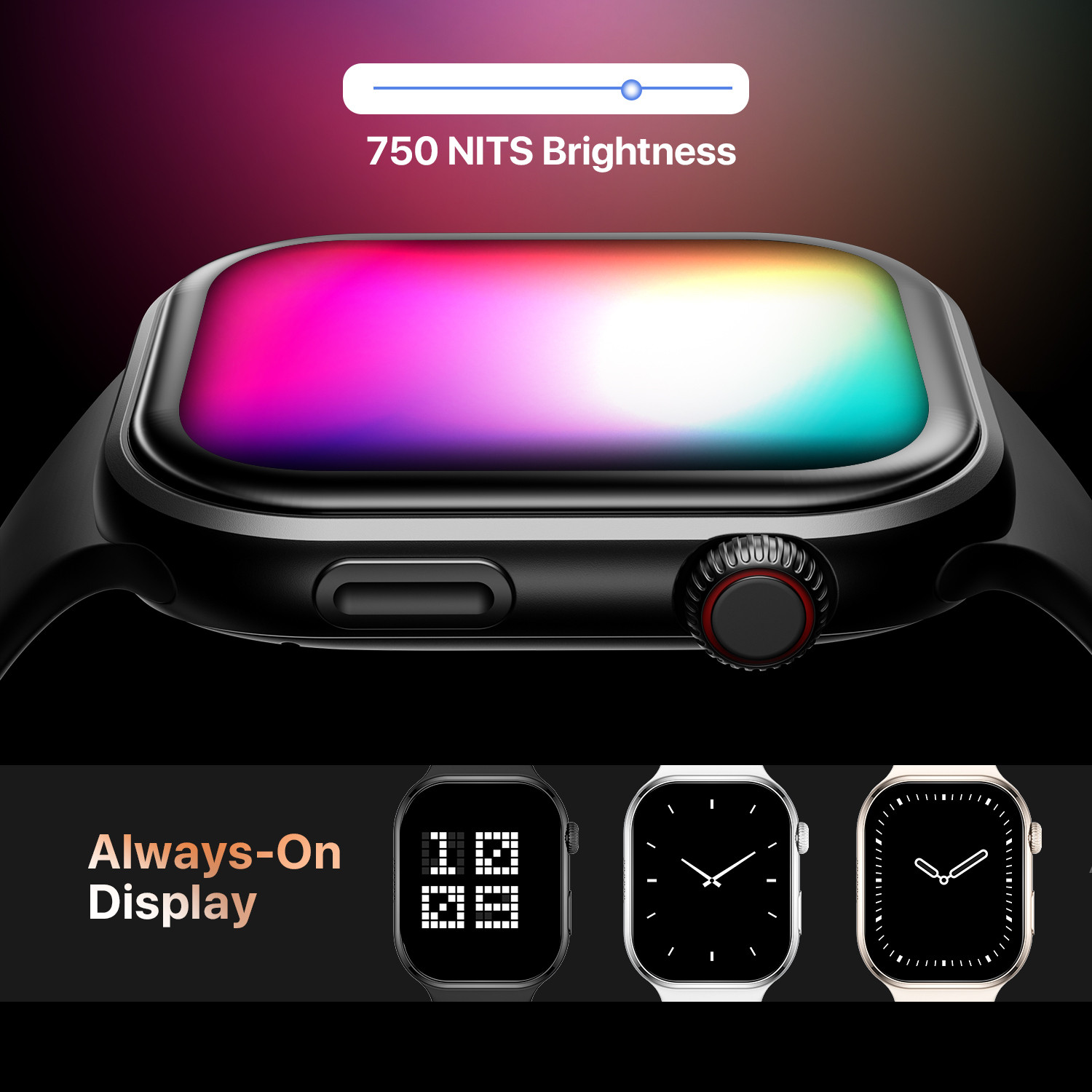 Image of Fire-Boltt Brillia 51.3mm (2.02 inch) Largest AMOLED Display,Bluetooth Calling AI Assistant Smartwatch
