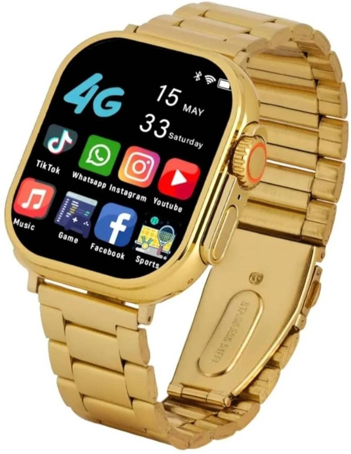 Congi S9 Max Golden Ultra Amoled Display Smartwatch Smartwatch (G
