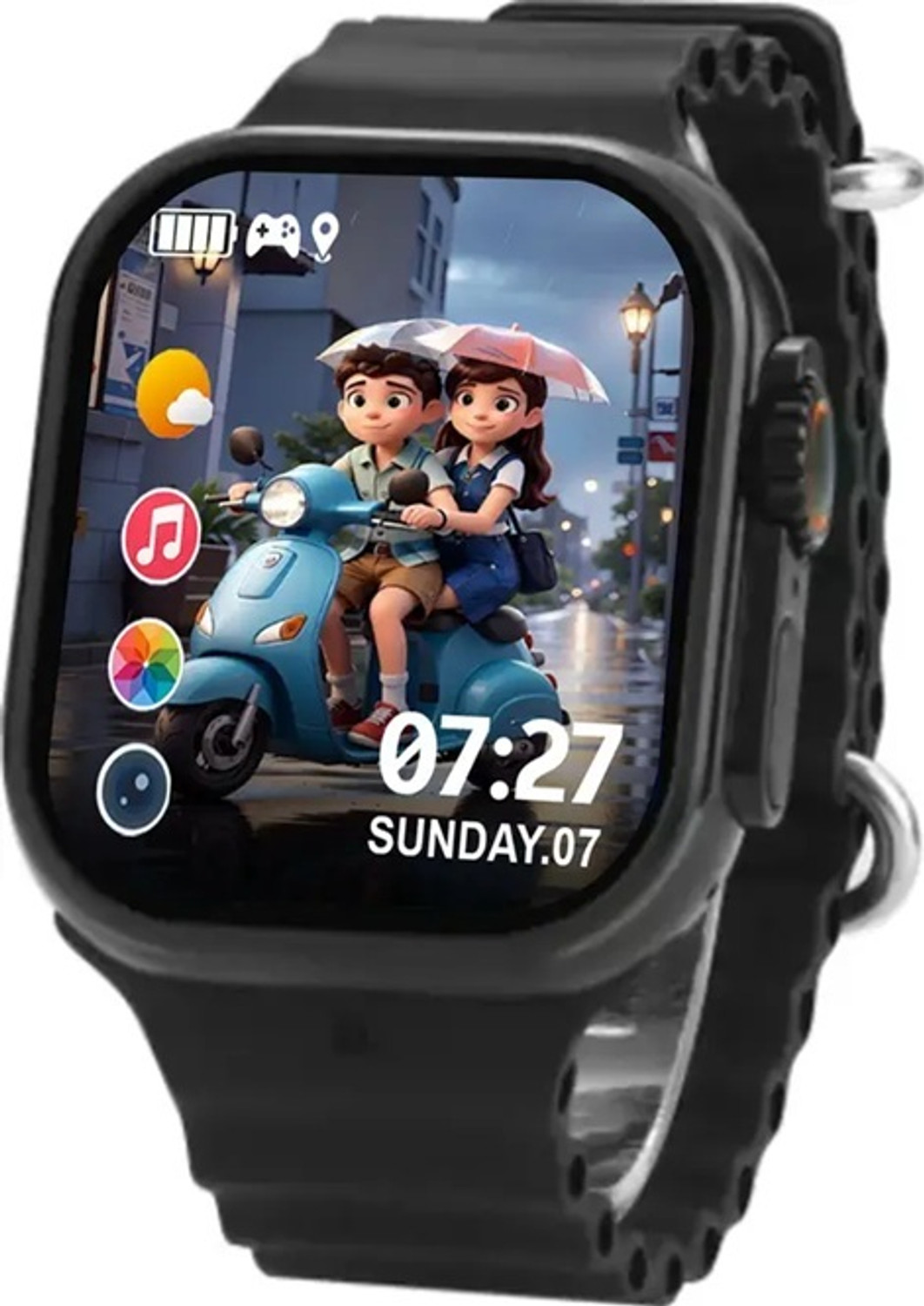 Image of Onikuma T800 BT watch 2in Big Screen Sunlight Proof Display Music Play Insta WA Notifier Smartwatch