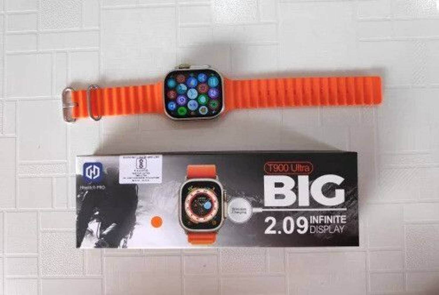 RKLS T900 2.09" Big Screen Wireless Charging Smart Watch - Image 2