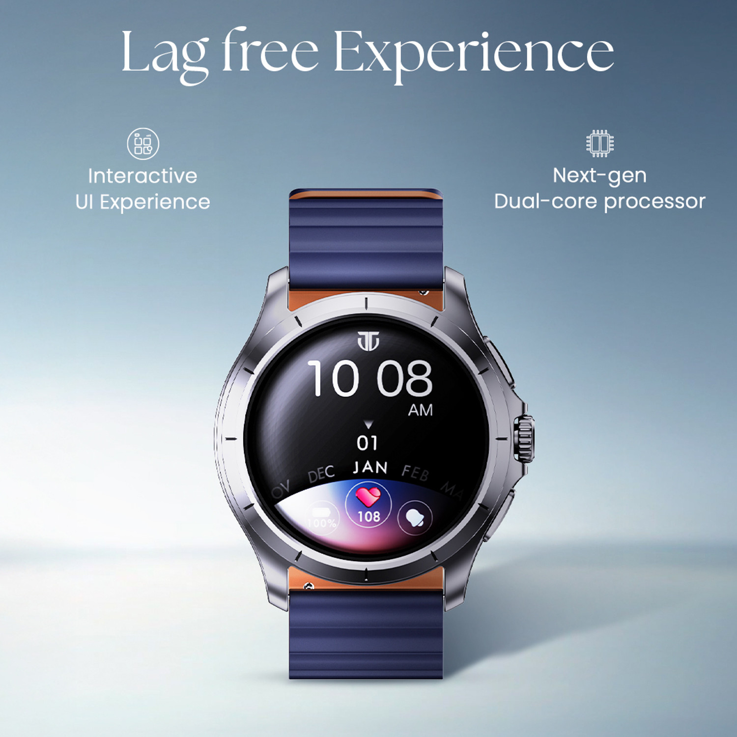 Image of TITAN Evoke 2.0,1.32inch AMOLED Display,Magnetic Strap,IP68,BT Calling Smartwatch