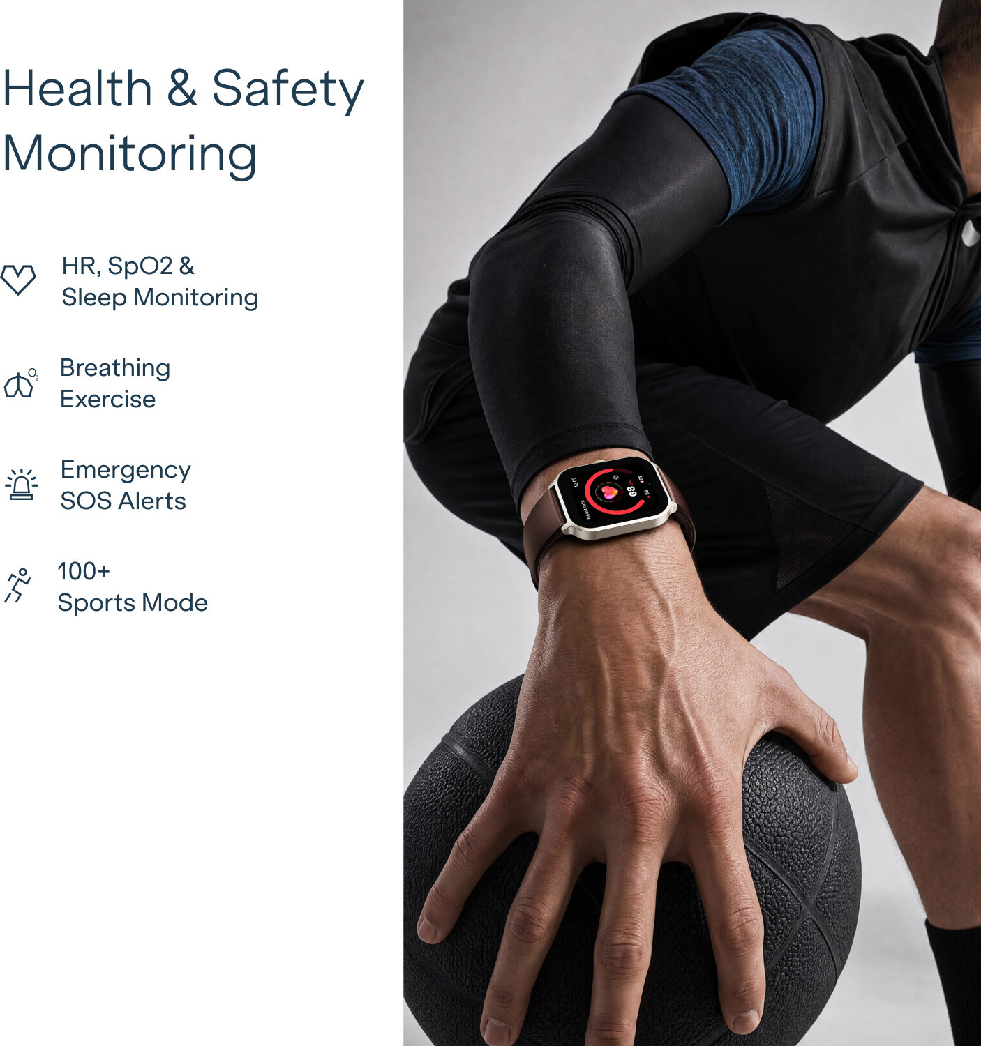 Image of boAt Ultima Ember 2, 1.96 inch AMOLED, Ultra Bright 1000 nits, AOD, Functional Crown Smartwatch