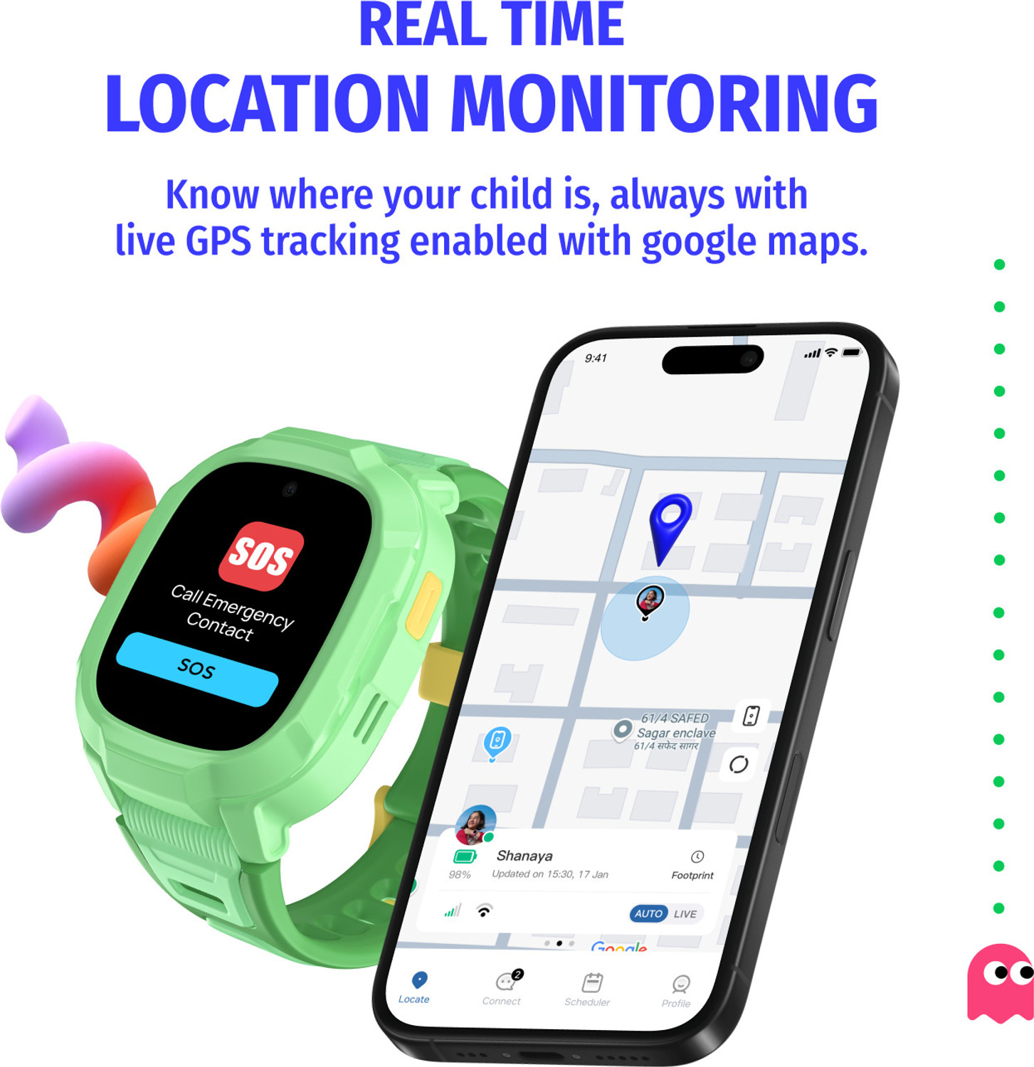Image of Noise Explorer 2 for Kids 2-way Video & Voice Calling, Geofencing, Emergency Alerts Smartwatch