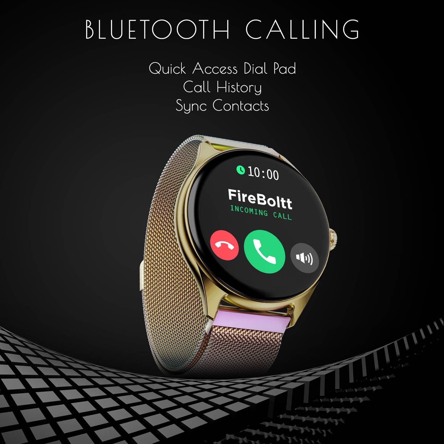 Fire-Boltt Ninja Talk Smartwatch Multicolor - Image 4