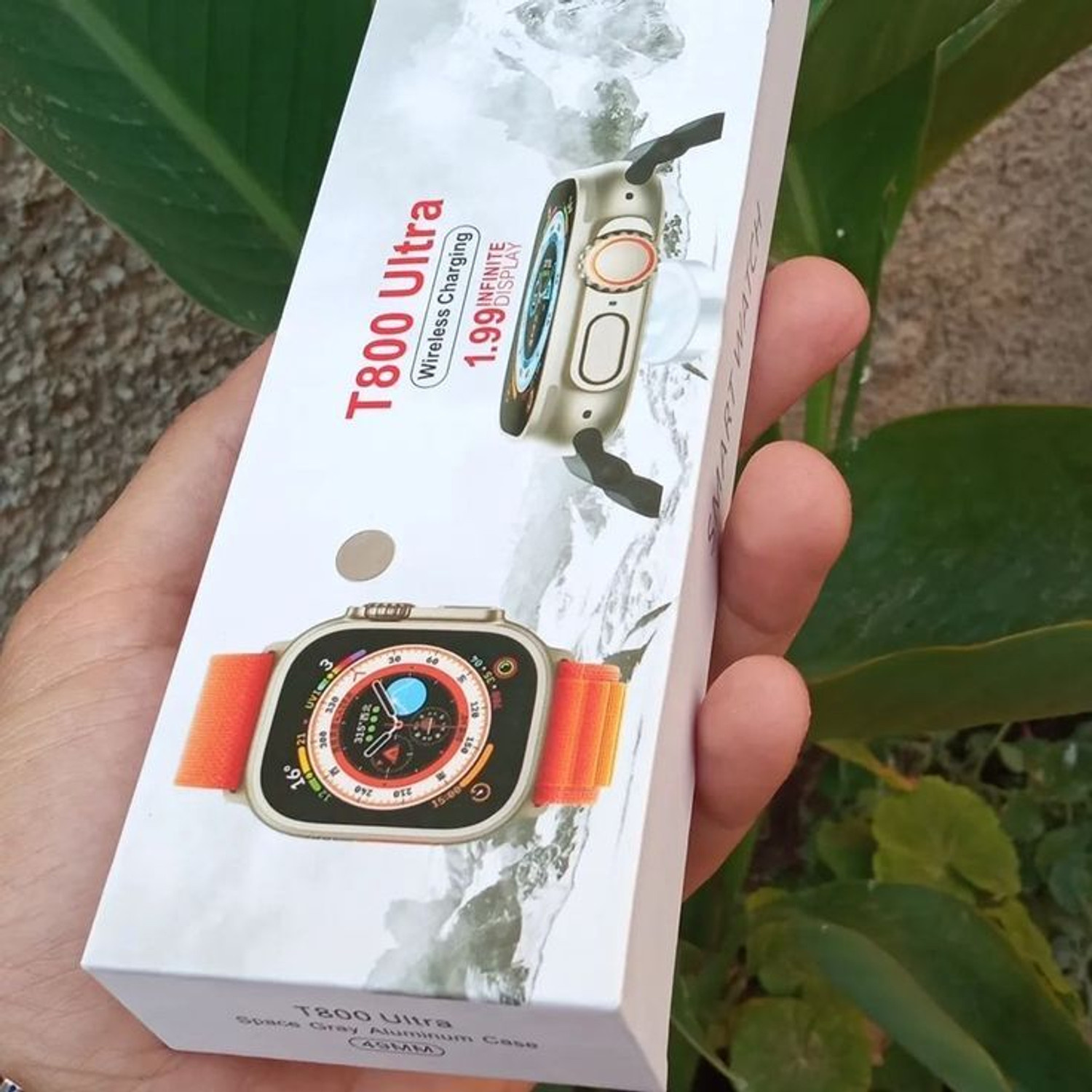 Image of Onikuma T800 BT watch 2in Big Screen Sunlight Proof Display Music Play Insta WA Notifier Smartwatch