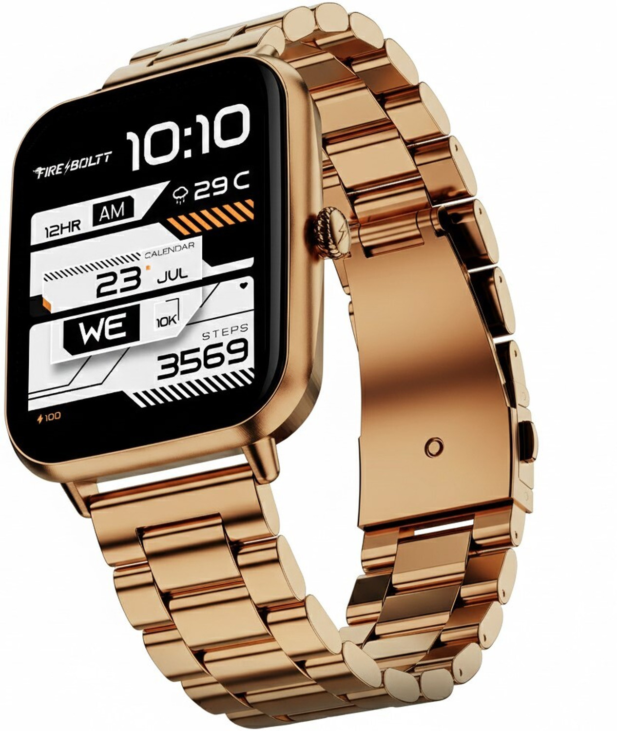 Image of Fire-Boltt Ninja Blaze 1.83 inch HD Display Stainless Steel Built Bluetooth Calling Metal Body Smartwatch