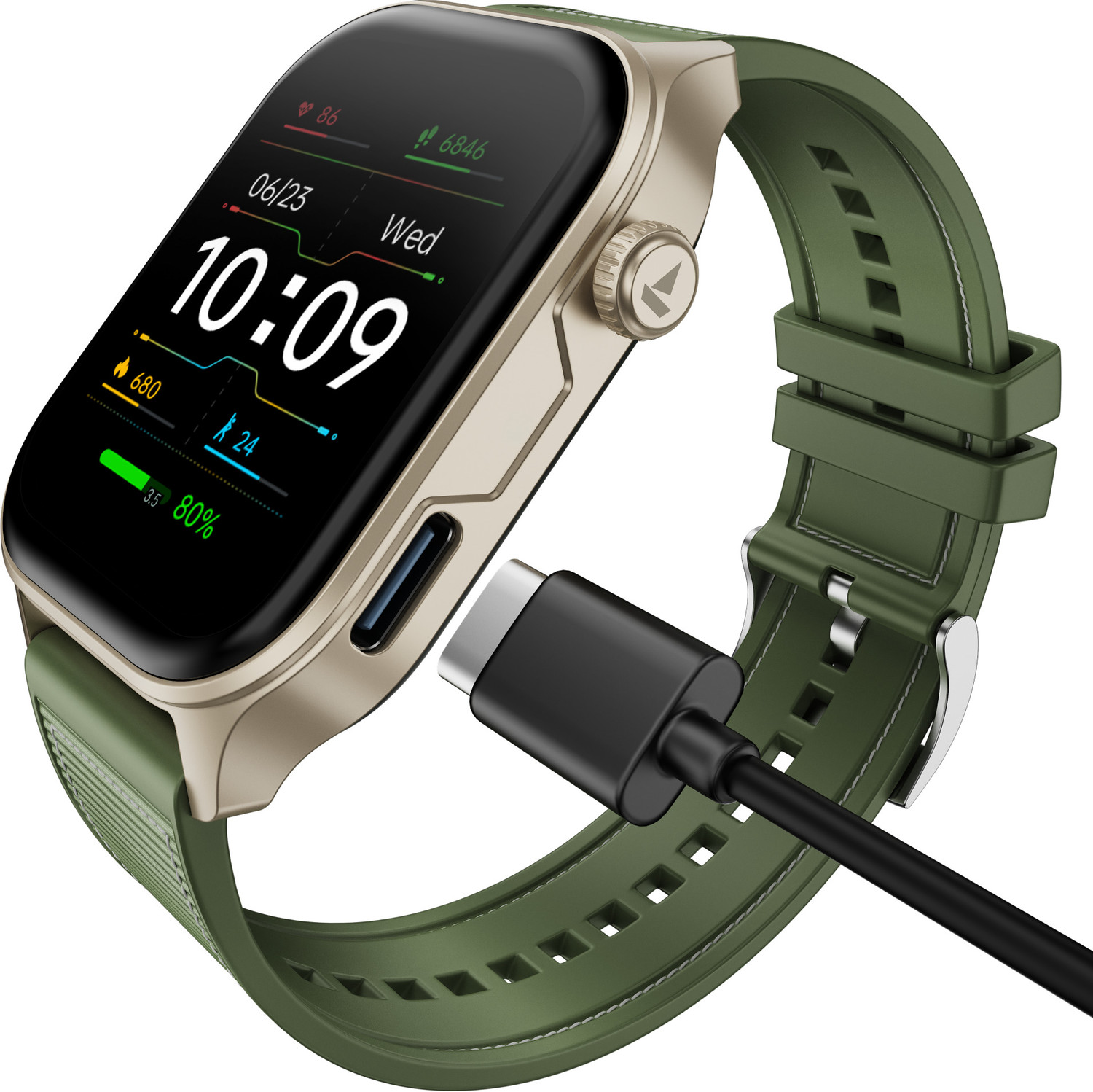 Image of boAt Ultima Vogue 2, Type-C , 1.96 inch AMOLED Display, 1000 nits, Metal body. Smartwatch