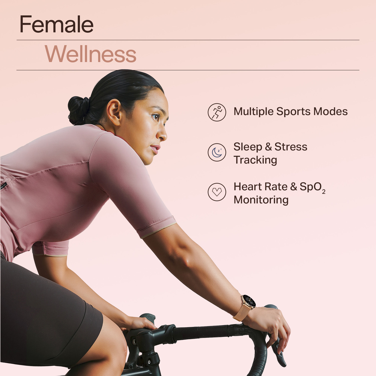 Image of boAt Chrome Iris Ultra-Sleek Metal Body,1.32 AMOLED,1000 Nits,Female Cycle Tracking Smartwatch