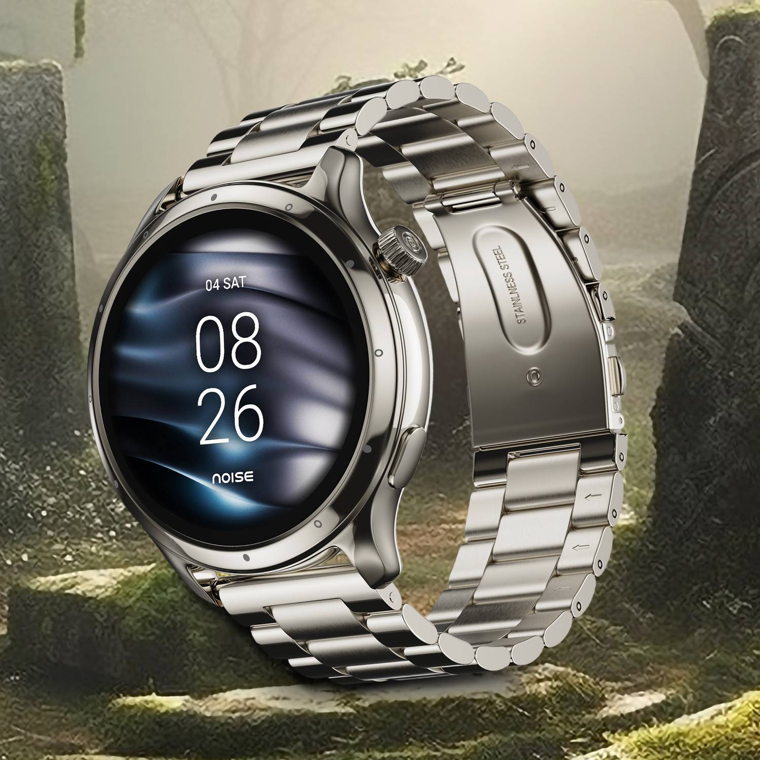 Noise Mettle 1.4'' display, Stainless Steel finish with Metal Str
