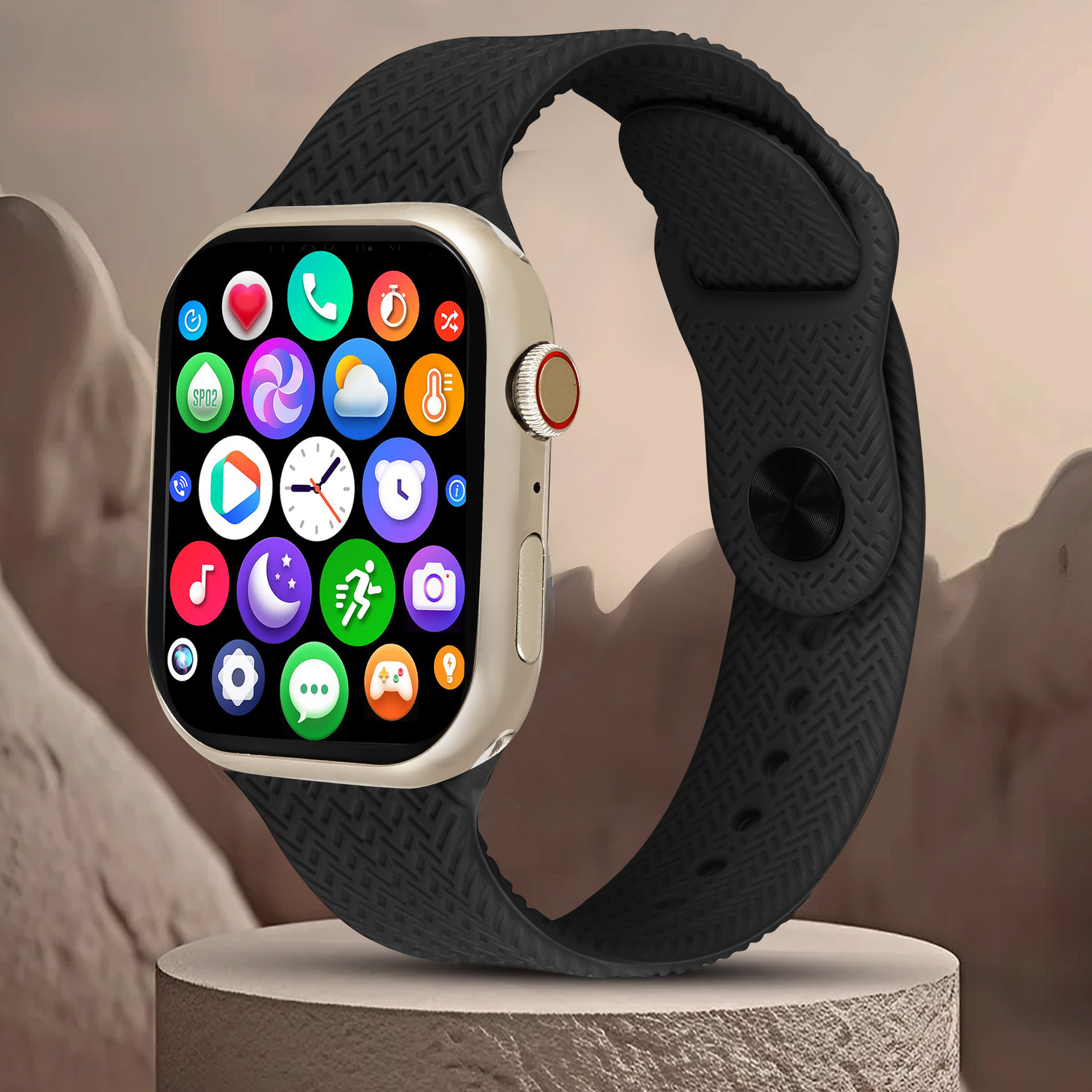 Image of RelElseTech Series10 Calling Fitness Heart Rate Tracking Kids Girls &Boys,Women (6-35Years) Smartwatch