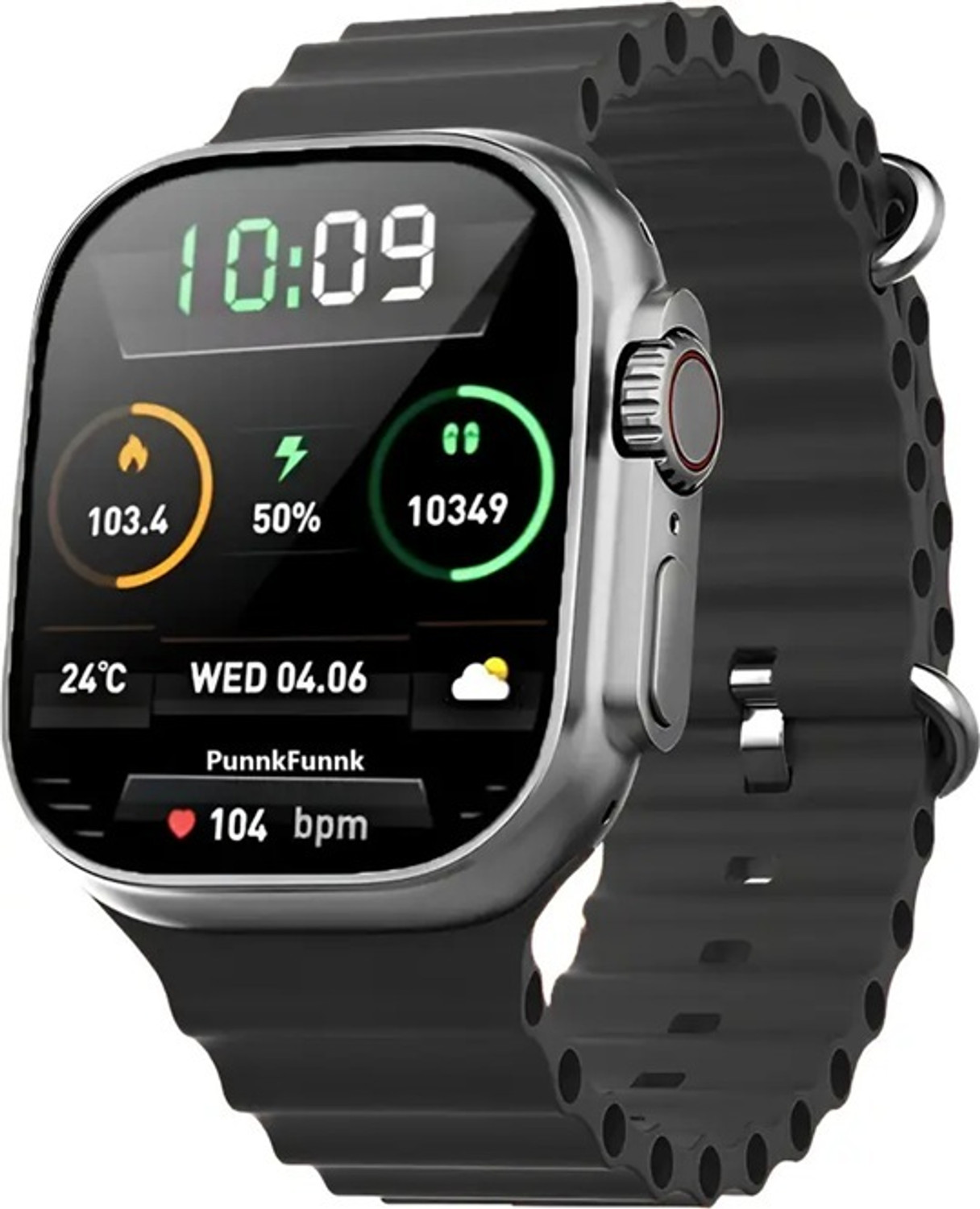 Image of Onikuma T800 BT watch 2in Big Screen Sunlight Proof Display Music Play Insta WA Notifier Smartwatch