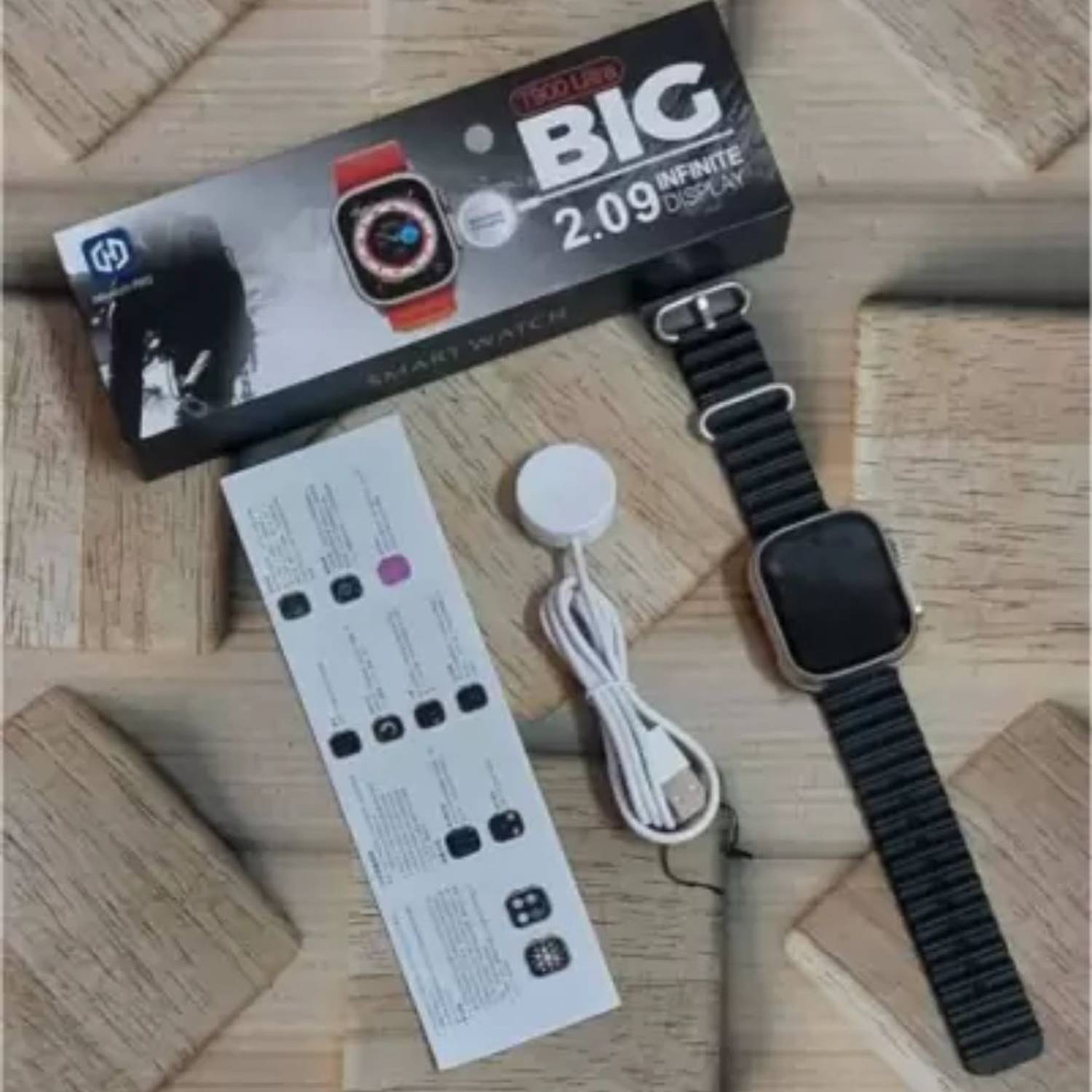 SHRI NETRA T900 Ultra Dual Series 8 HD Black Smartwatch - Image 1