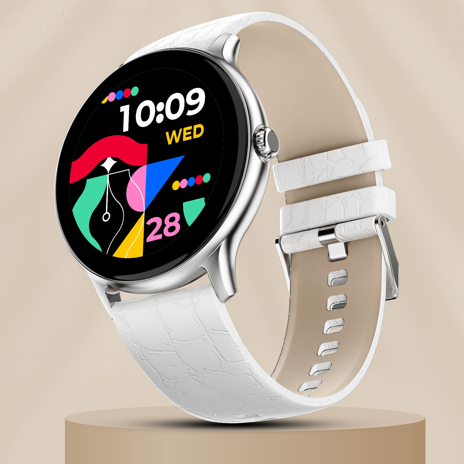 Image of Fire-Boltt Ninja Talk 35.3mm (1.39) Round Bluetooth Calling Metal Body,120 Sports Modes Smartwatch