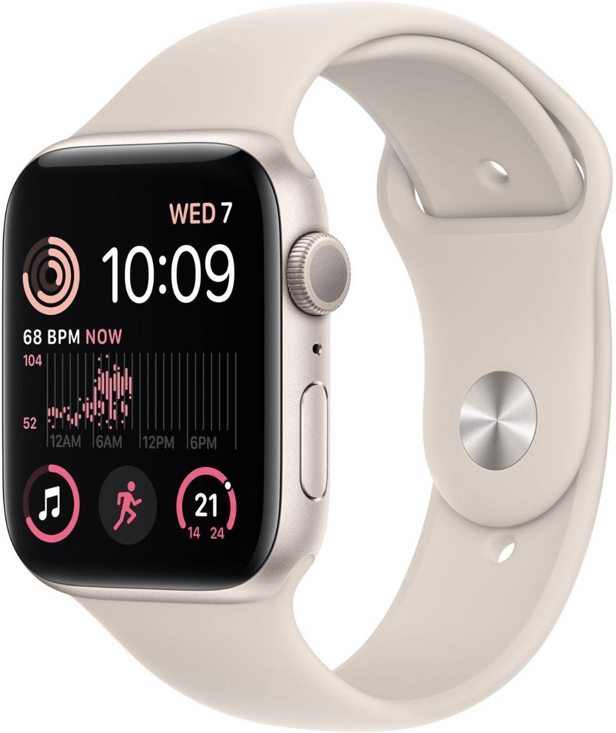 Apple Watch SE GPS (2nd Gen) Heart Rate Monitor, Crash Detection,