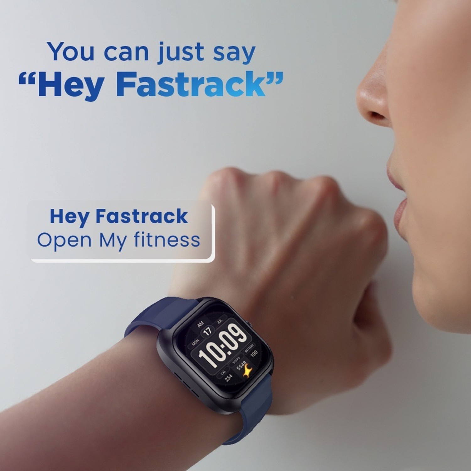 Image of Fastrack VOX Plus 1.85 inch Ultra VU Display,Offline Voice Commands,To Do List,24 /7 HRM,IP68 Smartwatch