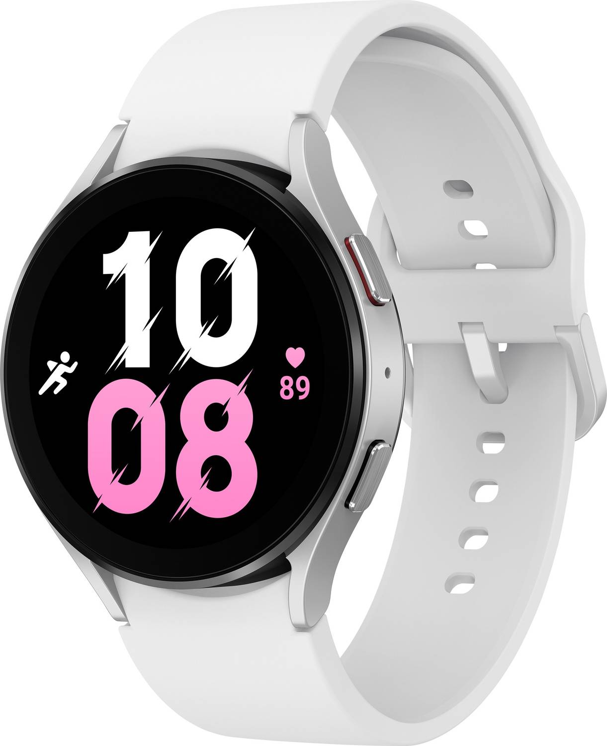 Samsung Galaxy Watch 5 (Silver Strap, Free Size)