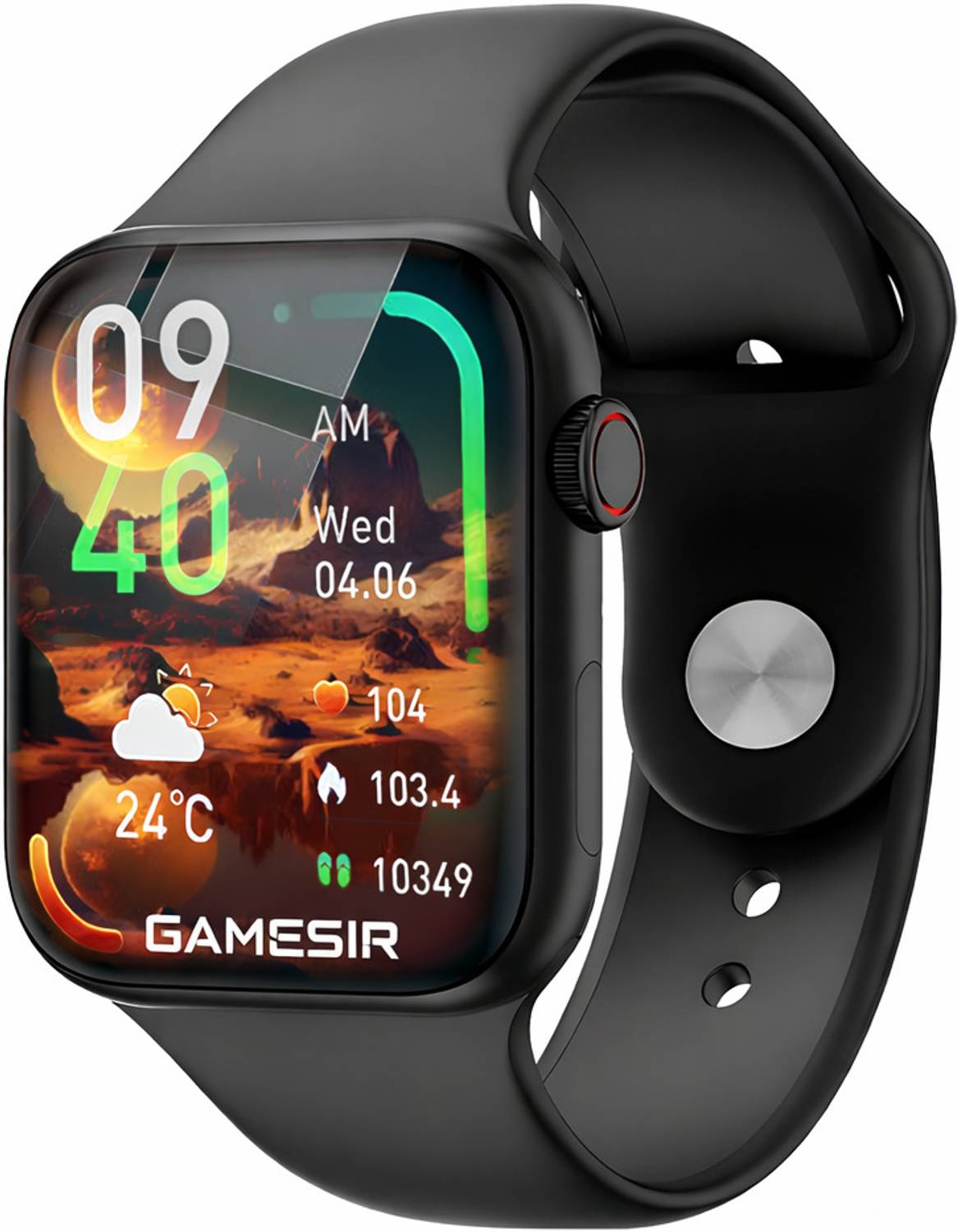GameSir Black T500 Pro HD Display Bluetooth Calling, Notification