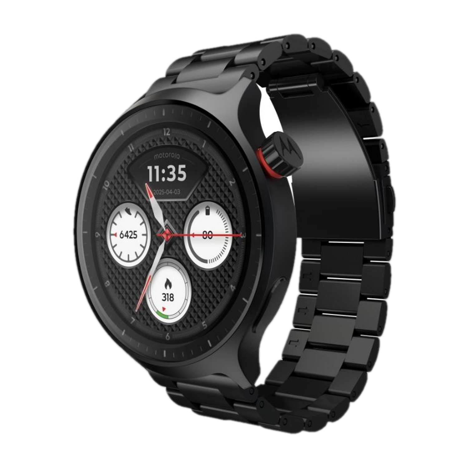 MOTOROLA Moto Watch 1.4" OLED, AOD, Dual band GPS, Powered by Pol...more
