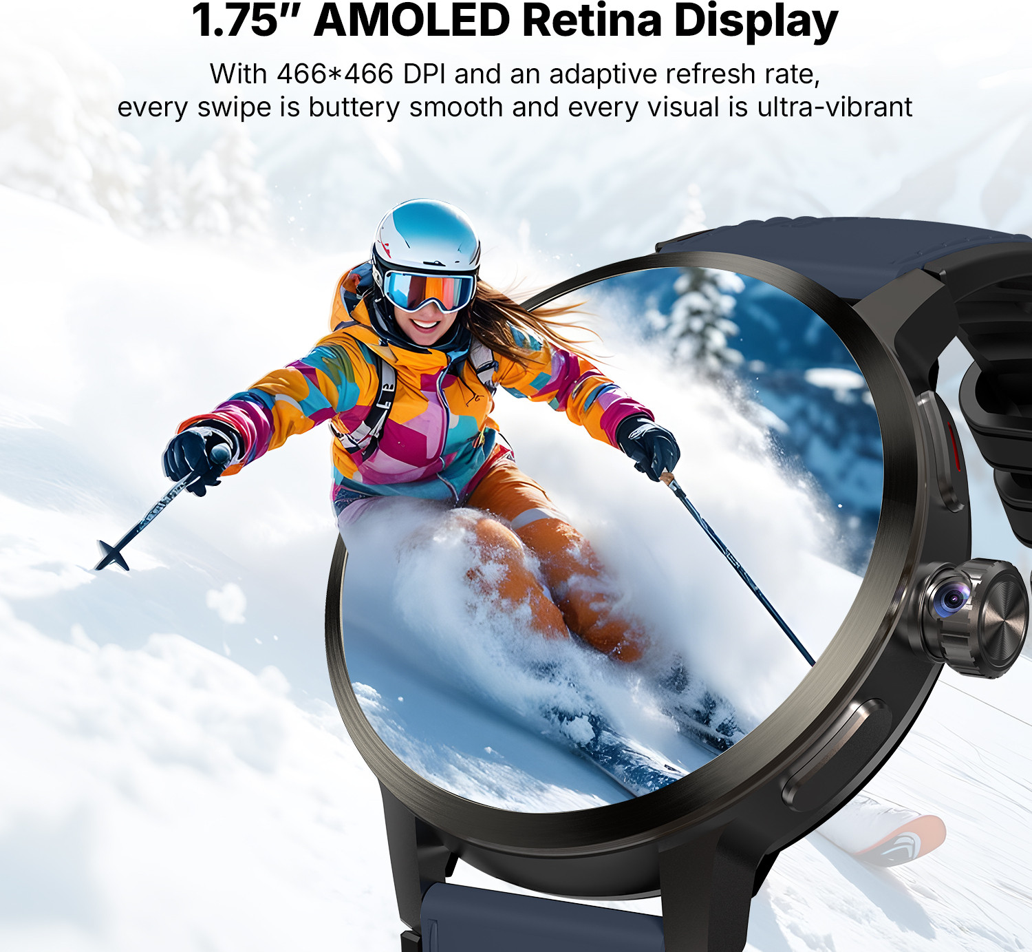 Image of Ai+ NovaWatch Rotatecam 4G Android Smartwatch, 180 Degree Rotating Camera & GPS Smartwatch