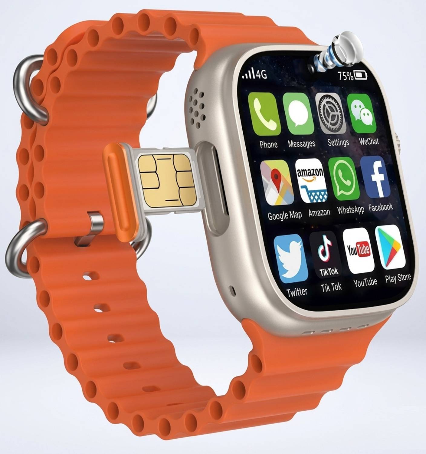 SEHUB S9 GS38 Android Smartwatch | 4G/5G SIM Support, Dual Camera, GPS Watch Smartwatch