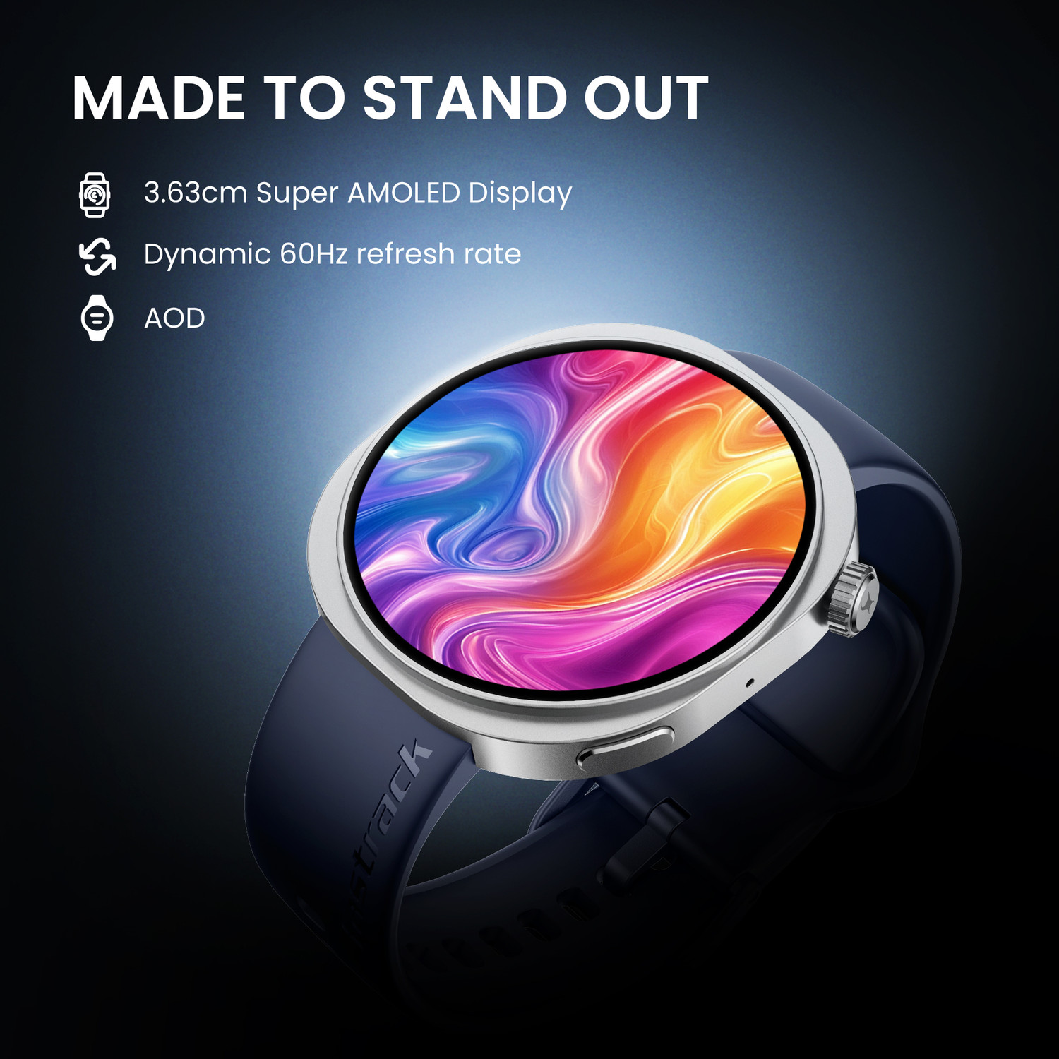 Image of Fastrack Revoltt R3 Pro AMOLED | 60Hz Refresh Rate | Nitro Fast Charging | BT Calling Smartwatch