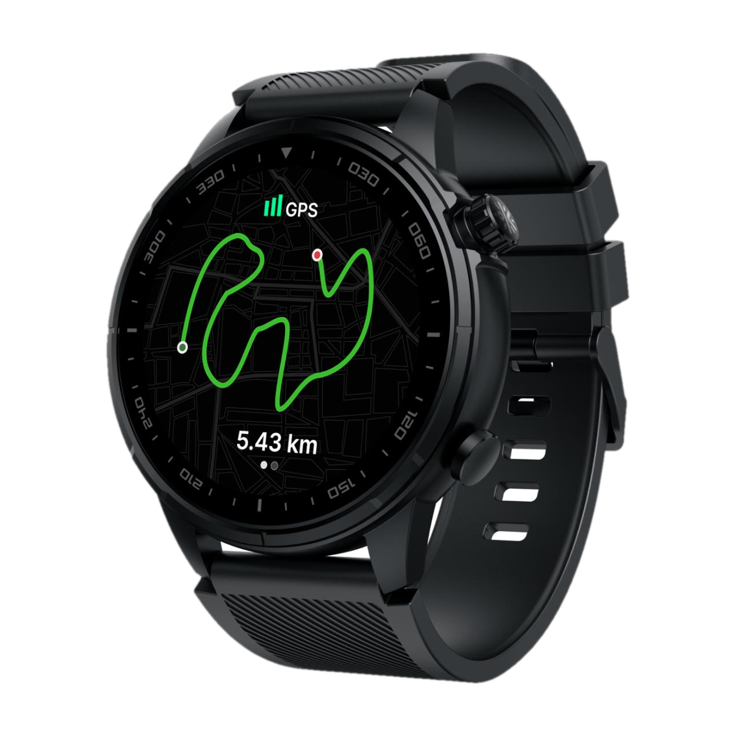 Cult Velocity with Built-in Turbo Track GPS,1.4'' AMOLED Display, Compass, BT Calling Smartwatch