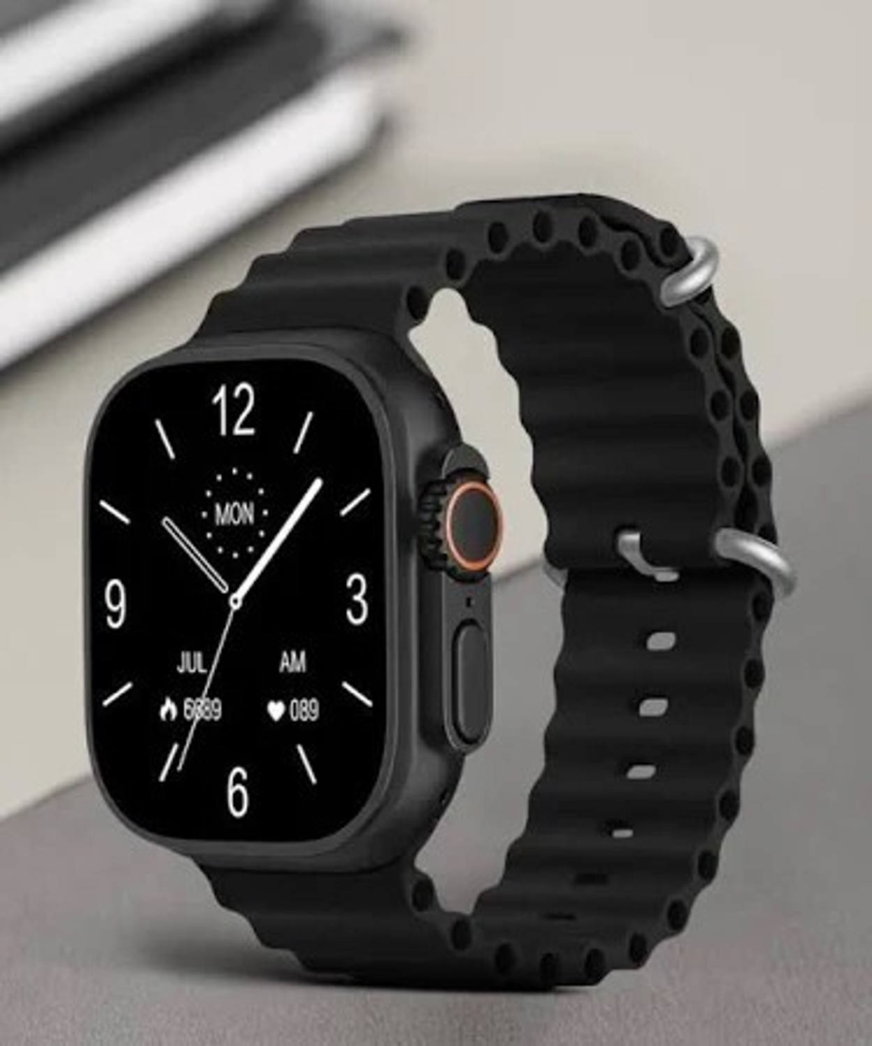 Image of Onikuma T800 BT watch 2in Big Screen Sunlight Proof Display Music Play Insta WA Notifier Smartwatch