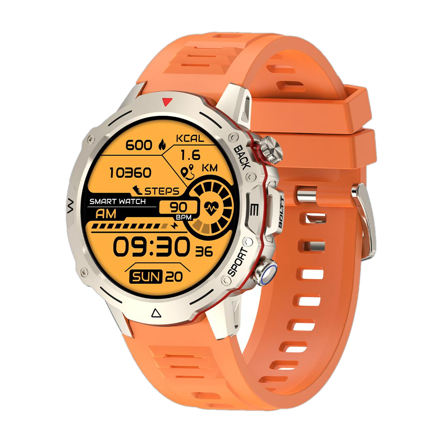 Fire-Boltt 35.3mm (1.39) HD Display, BT Calling, 350 mAh Battery & 123 Sports Modes Smartwatch