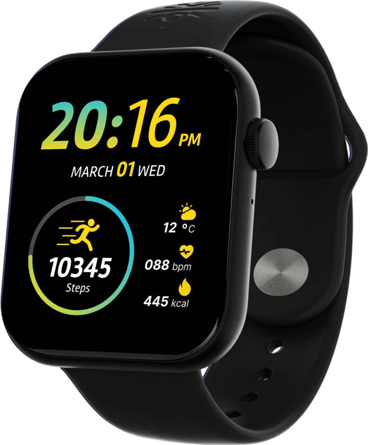 Cultsport T 2.01 HD Display, Single Chip BT Calling, Rotating Crown, 200 WatchFace Smartwatch