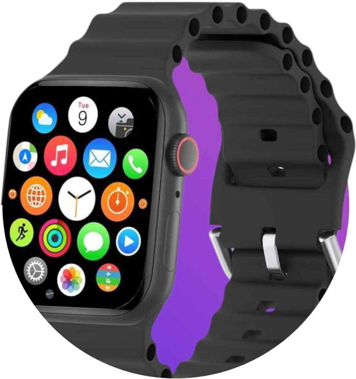 Image of Onikuma T800 BT watch 2in Big Screen Sunlight Proof Display Music Play Insta WA Notifier Smartwatch