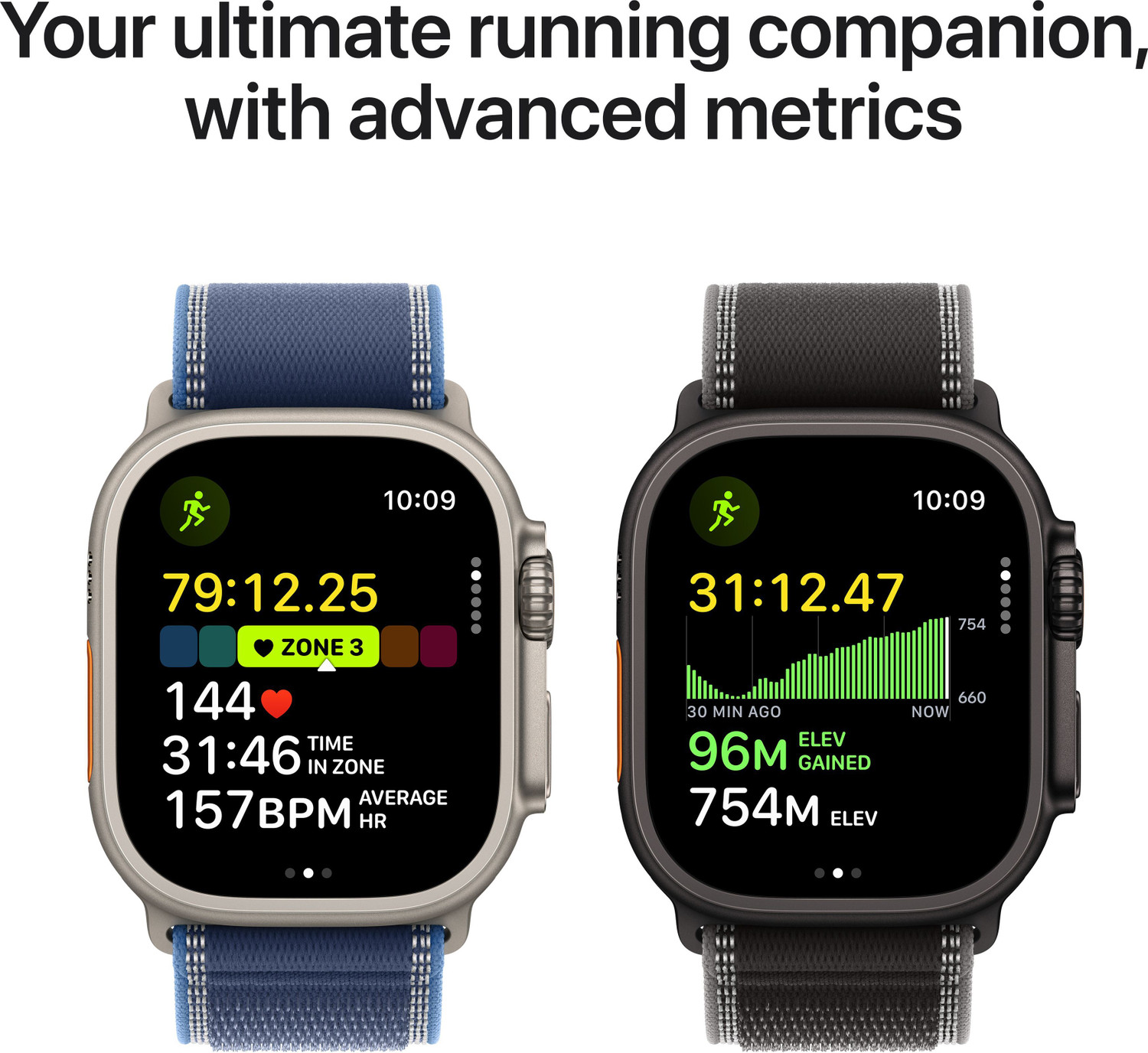 Image of Apple Watch Ultra 3 GPS + Cellular 49mm Titanium Case Light Blue Alpine Loop - Medium
